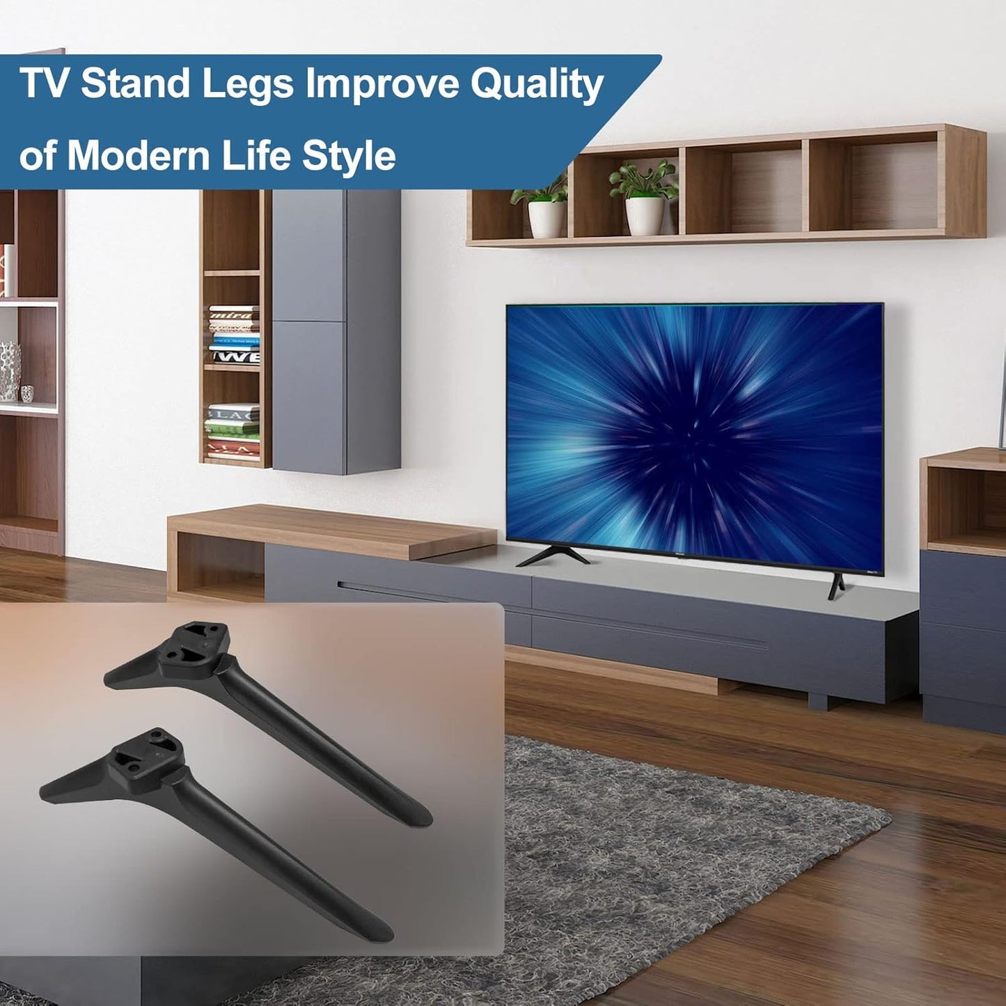 Dinghosen 32H4030F3 43R6E3 50R6E3 50A6G 55H6570 55H6570G 58H6870, TV Stand for Hisense TV Legs, TV Stand Legs