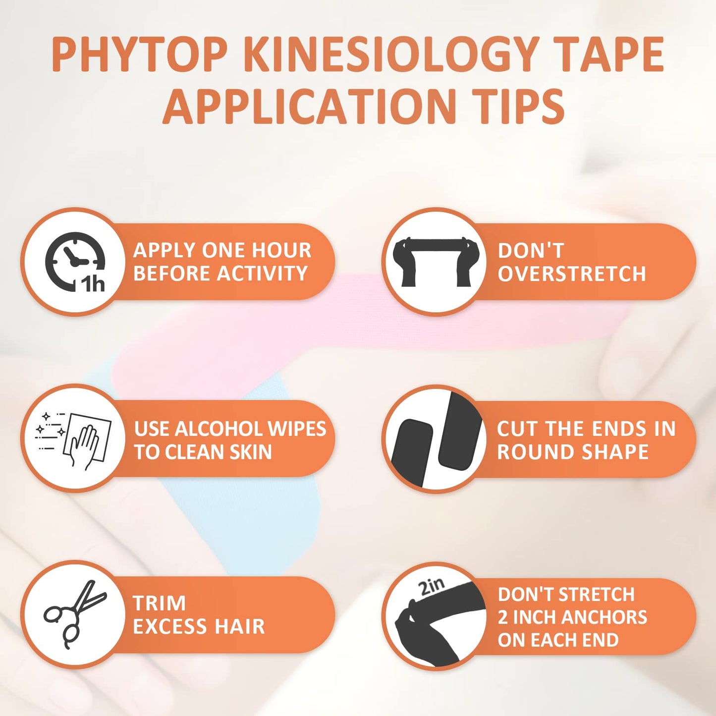 PHYTOP Kinesiology Tape Roll 35M, K Tape Knee Support Uncut Roll, Muscle Tape for Pain Relief, Beige