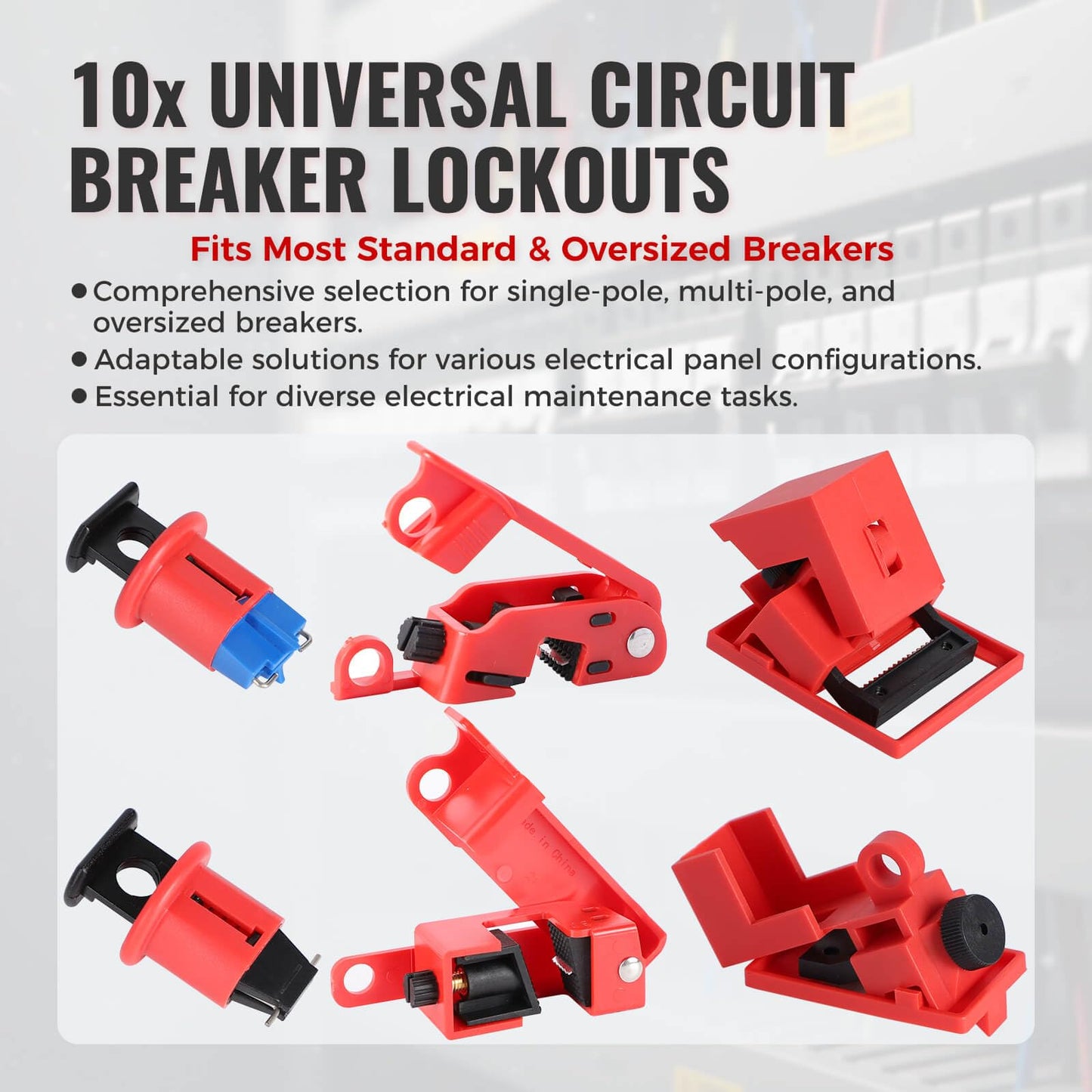 IWONGO 50 PCS Lockout Tagout Kit, OSHA Compliant Electrical Loto Kit, Safety Padlocks, Circuit Breaker Lockouts, Valve Lock, Hasp & Loto Tags, Industrial Safety Electrical & Mechanical