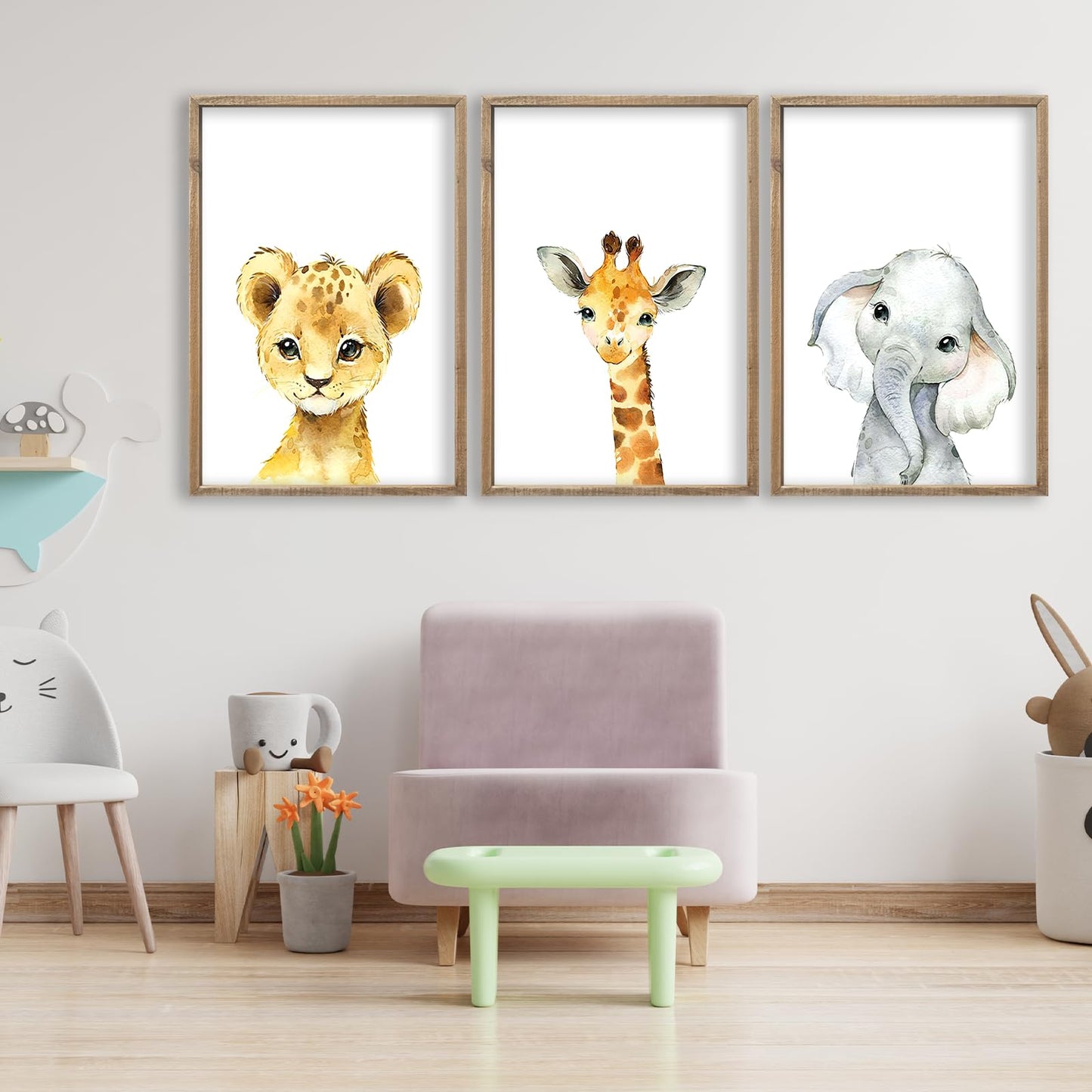 Henri Matisse Wall Art Decor Set of 3 16x24 Inch Large Rustic Farmhouse Aesthetic Wood Framed Matisse Sign Modern Home Bedroom Living Room Office Abstract Landscape Print Wall Hang (Wood)