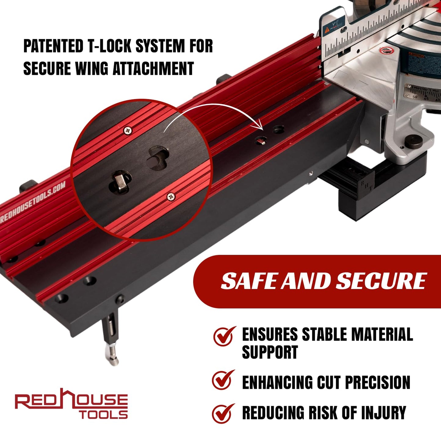 EZ-Wings PRO 8ft Portable Miter Saw Station | Material Support System