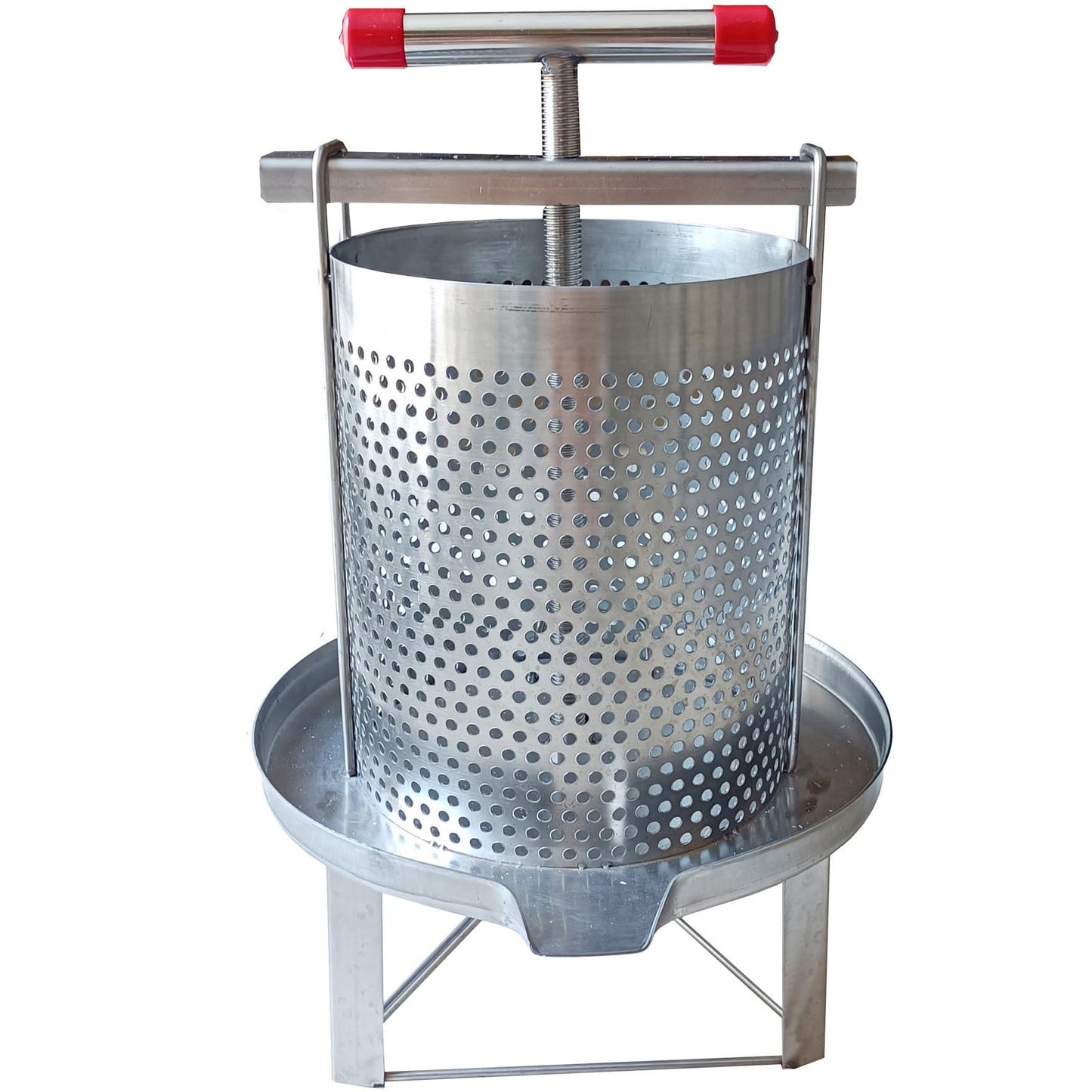 HCTOOL Honey Press Extractor Wax Machine Stainless Steel Honey Press Beeswax Machine Manual Large Bee Honey Presser Fruit Wine Press For Honey Wine Juice Vegetables Olive Oil Making