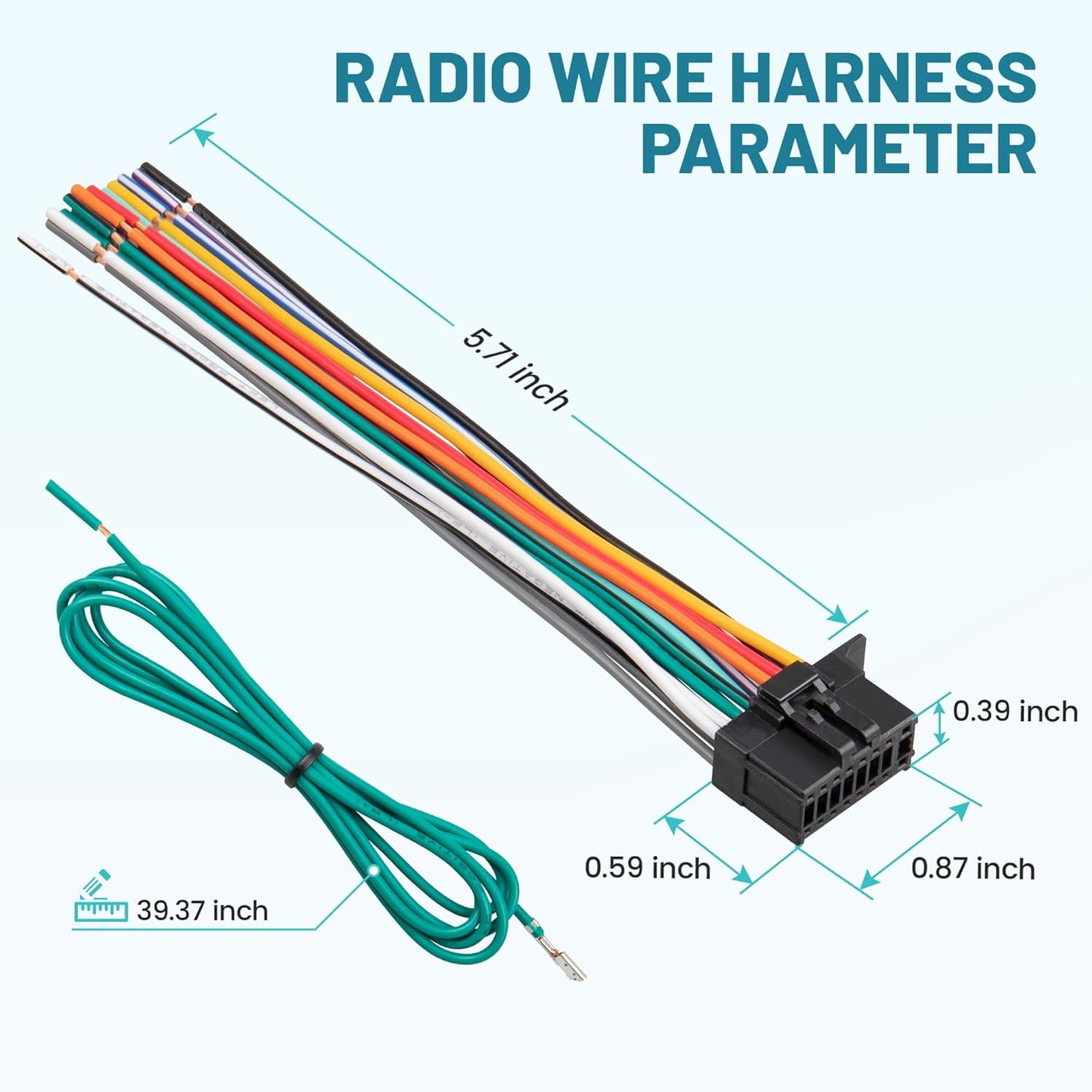 16 AVH4000NEX AVH-4100NEX AVIC-6100NEX NuIth Pin Pioneer Radio Stereo Wiring Harness Power Speaker Plug DVD Power Cord