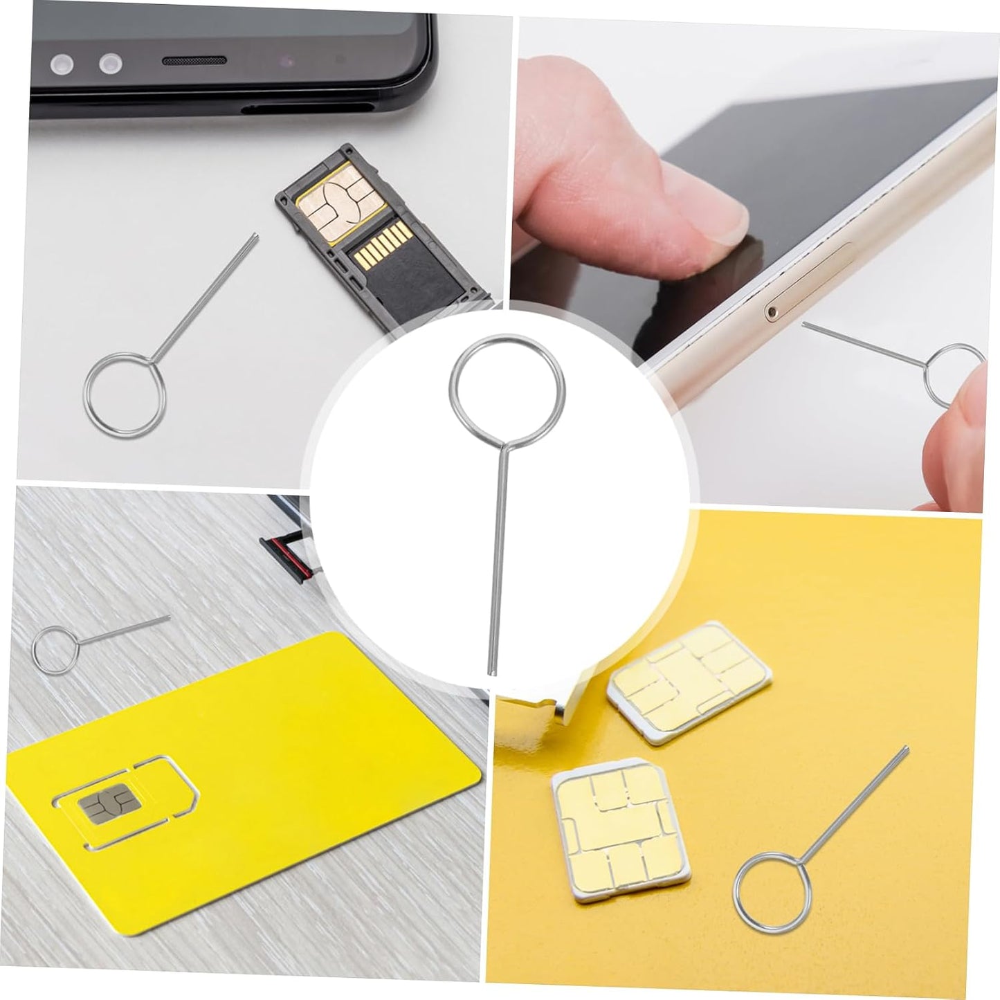 500pcs CHILDWEET Sim Eject Tool Sim Card Remover for for Smartphone Practical Accessory for Mobile Devices