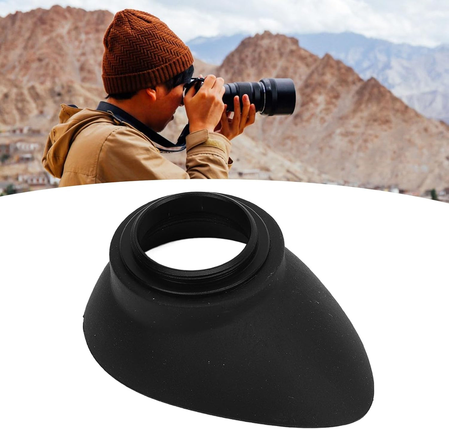 Mbeysaq 22mm D700 D800 F5 F6 D4 D3X D3S D2X D2H Camera Eye Cup for - Replacement Viewfinder Eyeshade with Rubber & ABS
