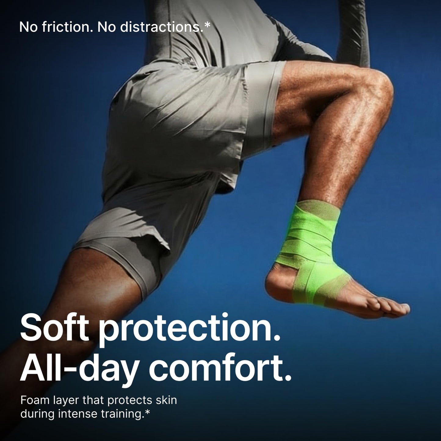 Hampton Adams | As Seen on Shark Tank | Original Pre Wrap (3-Pack) | Athletic Foam Underwrap Latex Free No Glue | Sports Training Wrap for Wrist Ankle Hair Headbands (Royal Blue)