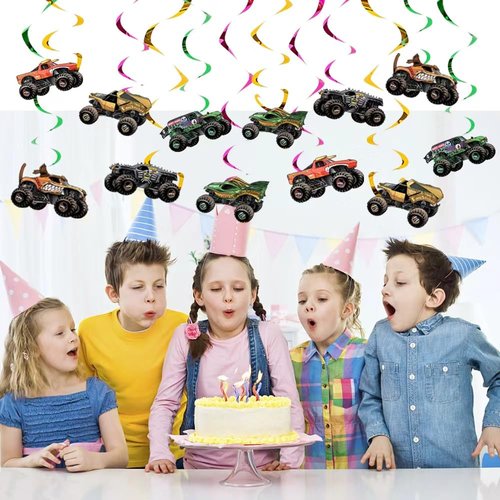 12pcs Truck Hanging Swirls Birthday Party suppliers Decorations The Me
