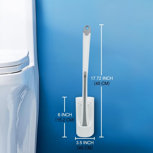 Disposable Toilet Brush with 40 Toilet Wand Refills, Wall Mounted Toilet Brush and Holder Set, Toilet Bowl Brush for Bathroom Toilet Sink Cleaning