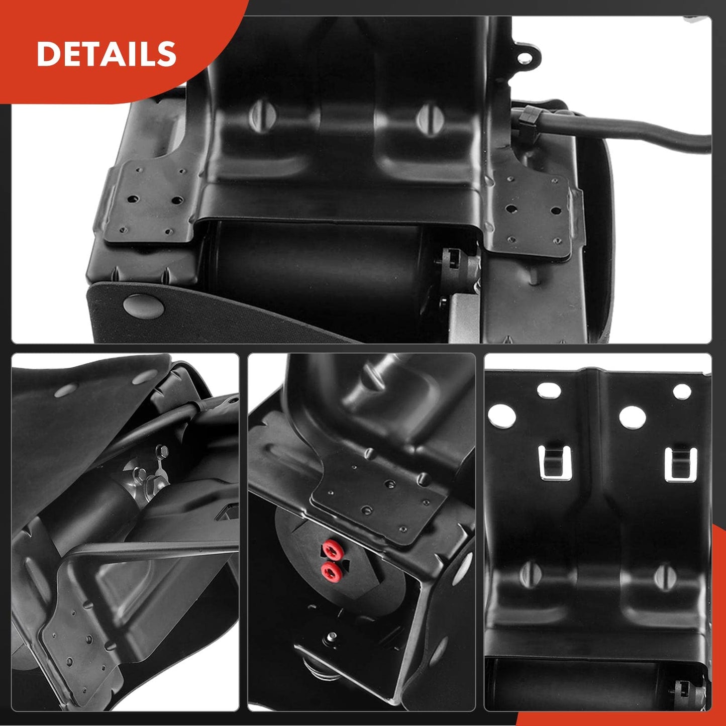 A-Premium Air Suspension Compressor with Bracket Compatible with Infiniti QX56 2004-2013, QX80 2014-2018 & Nissan Armada 2005-2019, Replace# 534001LA4C, 534001LA4A