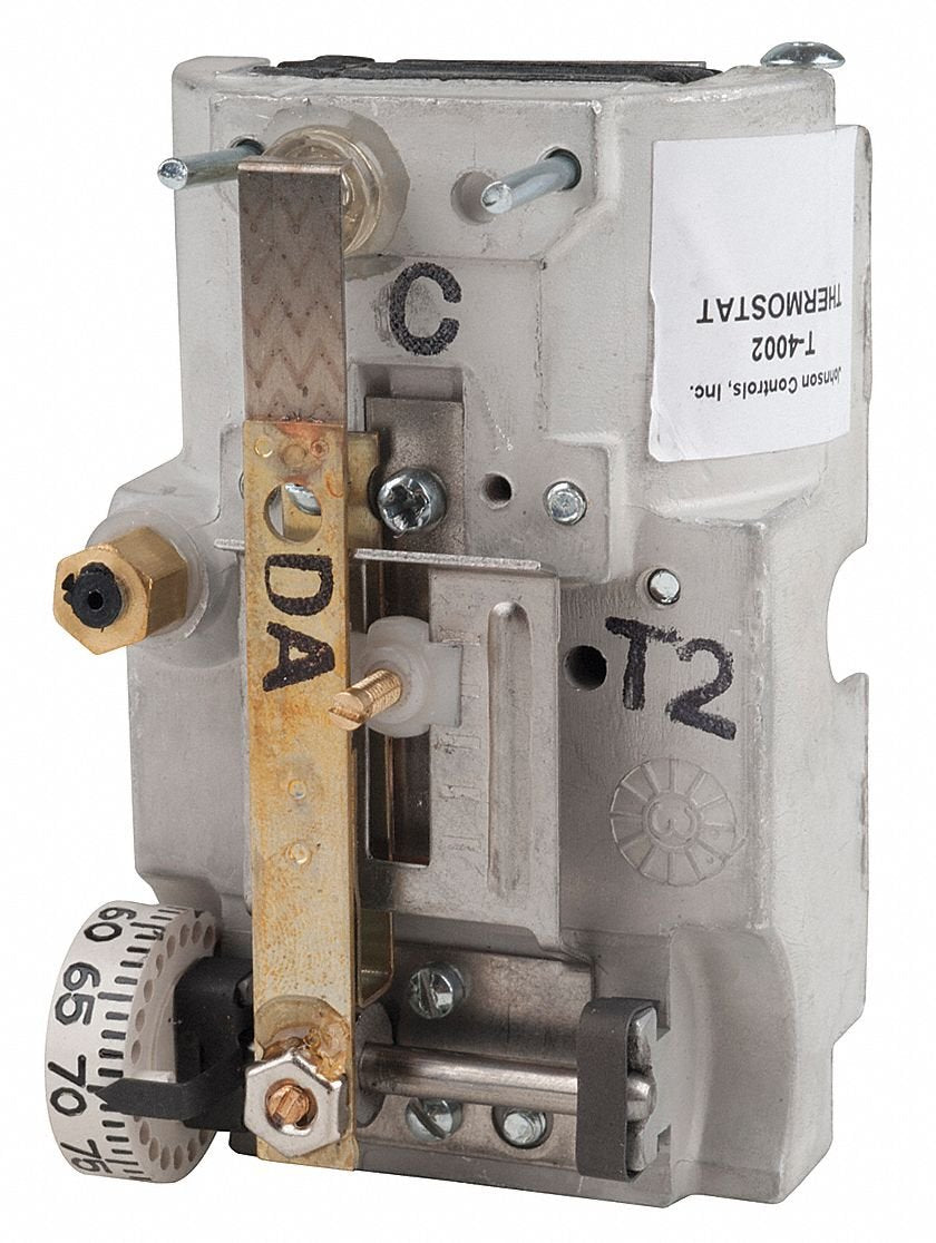 Johnson Controls - T4002-201 T-4002-201 Single Temperature High Volume Output Thermostat, Direct Acting, Horizontal Mounting