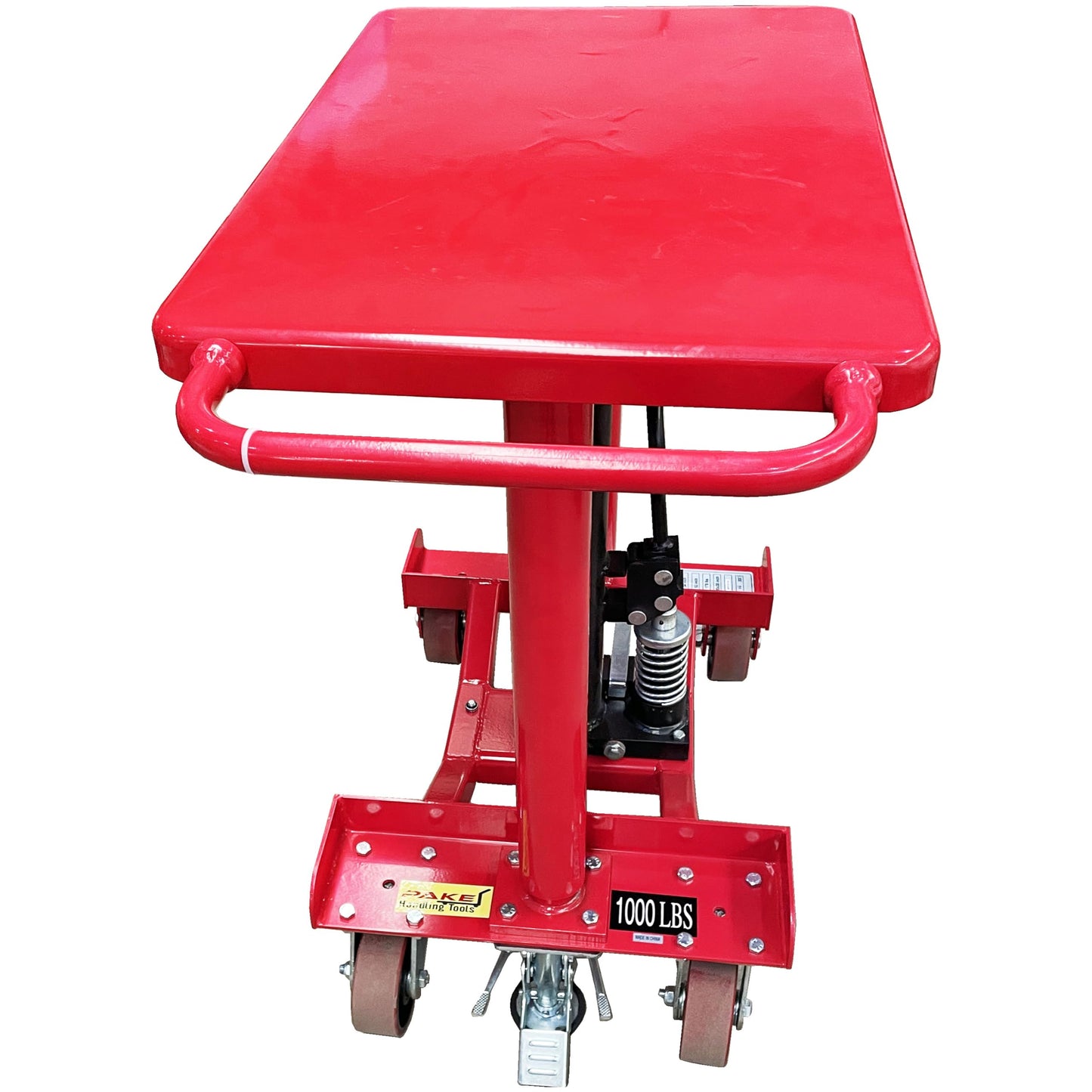 PAKE Post Lift Table, 1000 Lb. Cap., 30x20 Platform, 34 to 52 Lift Range