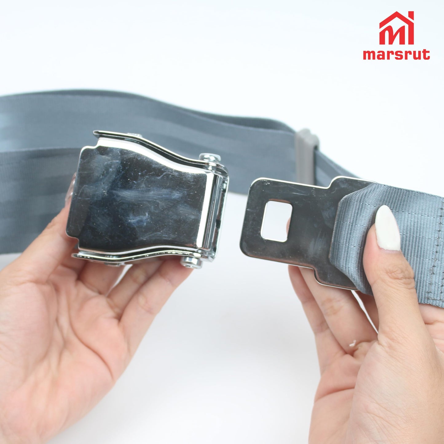 Leg Extension Seatbelt for Gym Lifting, Nordic Hamstring Curl Strap on Bench, 5.6ft L, Buckle Squat Collar for Workouts Machine Home Exercise Fitness Assisted Muscles Achieve Stability Women Men, Grey