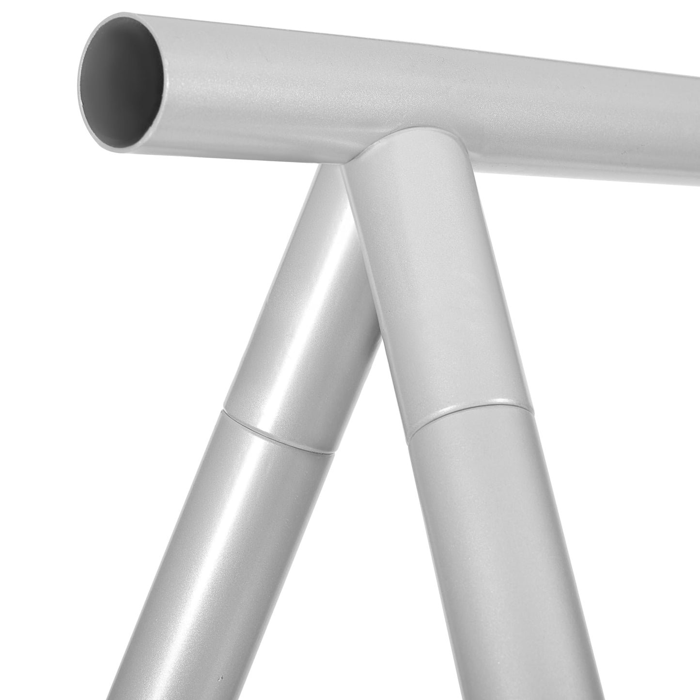 KUAFU 9.6 FT Portable Stand Yoga Swing Stand 551 LBS Aerial Yoga Frame Yoga Sling Inversion Equipment Steel Silvery for Indoor and Outdoor Triangle Structure