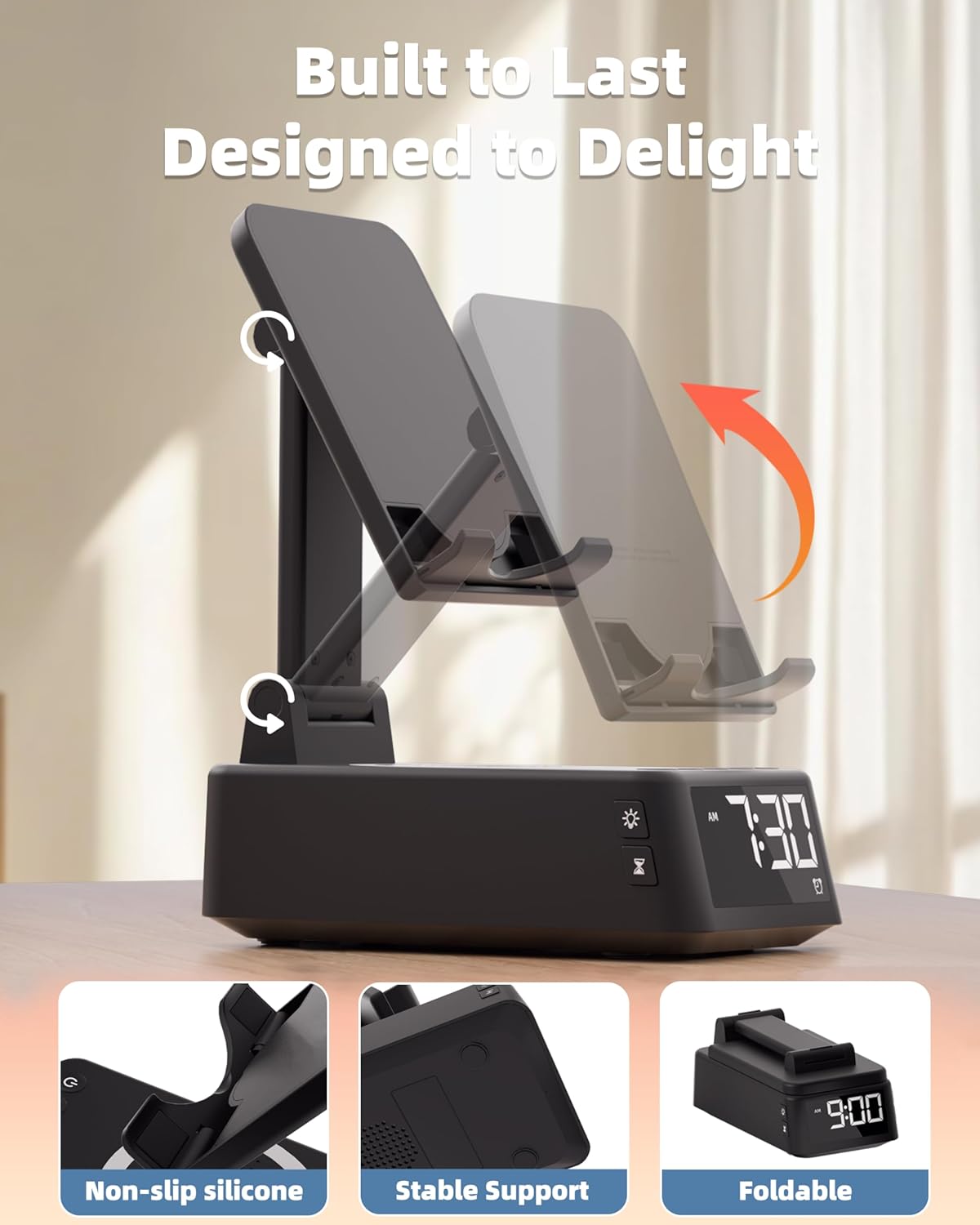 20 Gifts for Men Women, Cell Phone Stand with Bluetooth Speaker,Sound Machine White Noise Machine with Soothing