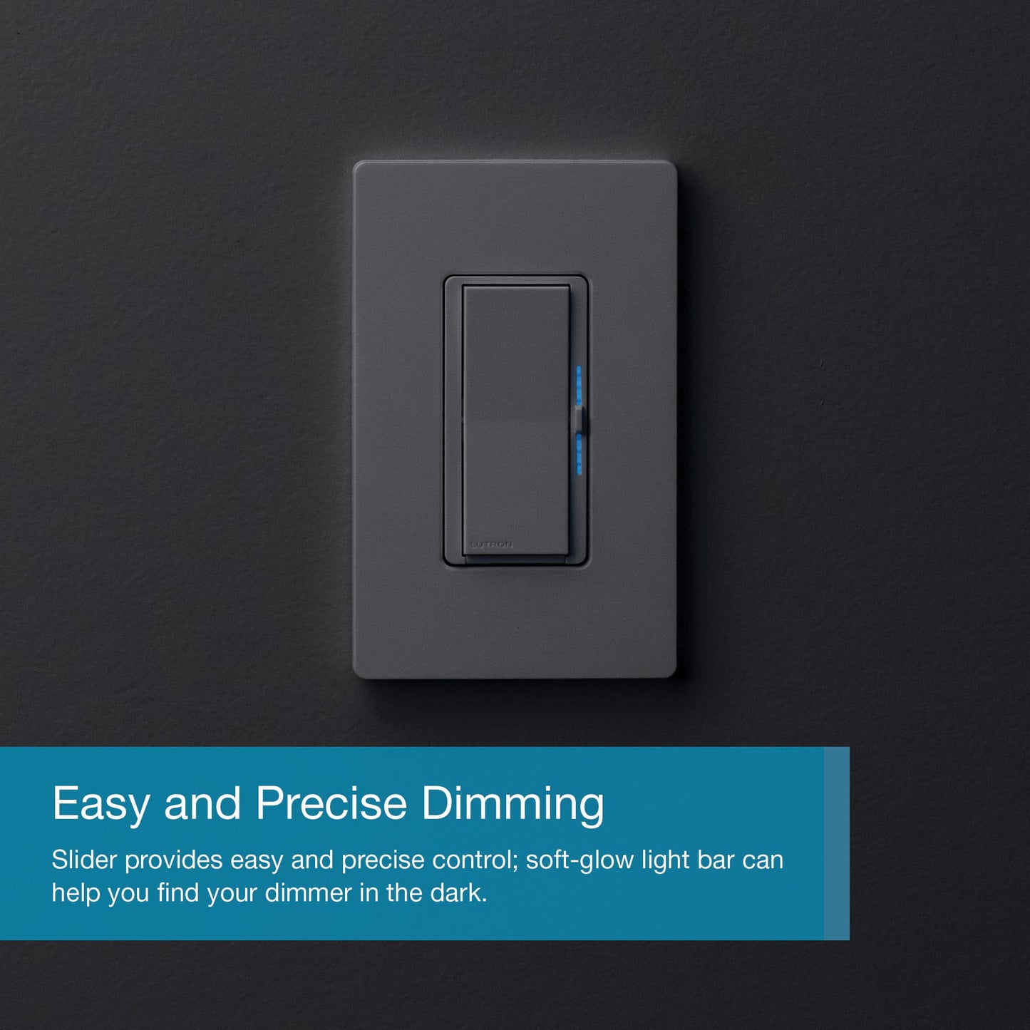 Lutron Diva Smart Dimmer Light Switch for Caseta Lighting (Lutron Smart Hub Required), for LED Lights, 150W, Single-Pole/3-Way, No Neutral, White, 2 Pack (DVRF-6LS-WH-2)