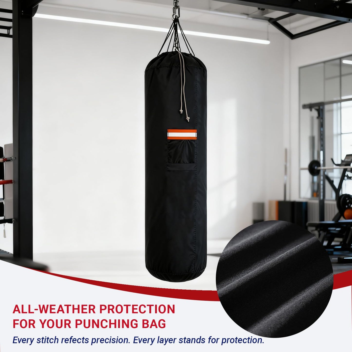 AAOWEEY Free Standing Punching Bag Cover Outdoor Waterproof 420D Oxford Fabric, Full Protector for Boxing Dummy and Stand, Heavy Duty Cover Design for Large Heavy BOB Punching Bag 70" H x 28" D