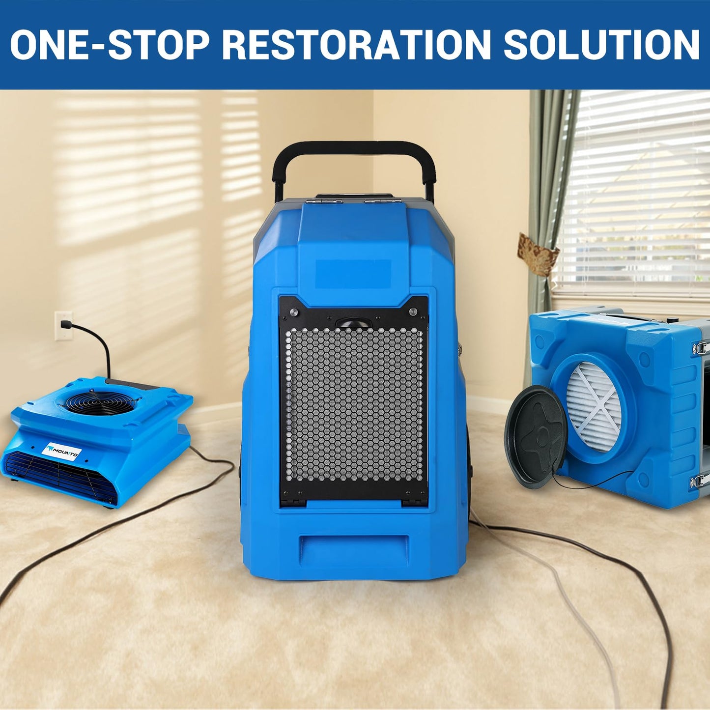 MOUNTO Water Damage Restoration Combo Package Deals (10xAir Mover, 2x Air Scrubber, 2x LGR Dehumidifiers)