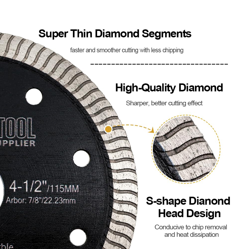 SHDIATOOL Diamond Tile Drill Bits Set,Porcelain Hole Saw, Cutter for Marble Ceramic Granite and Tile Diamond Saw Blade