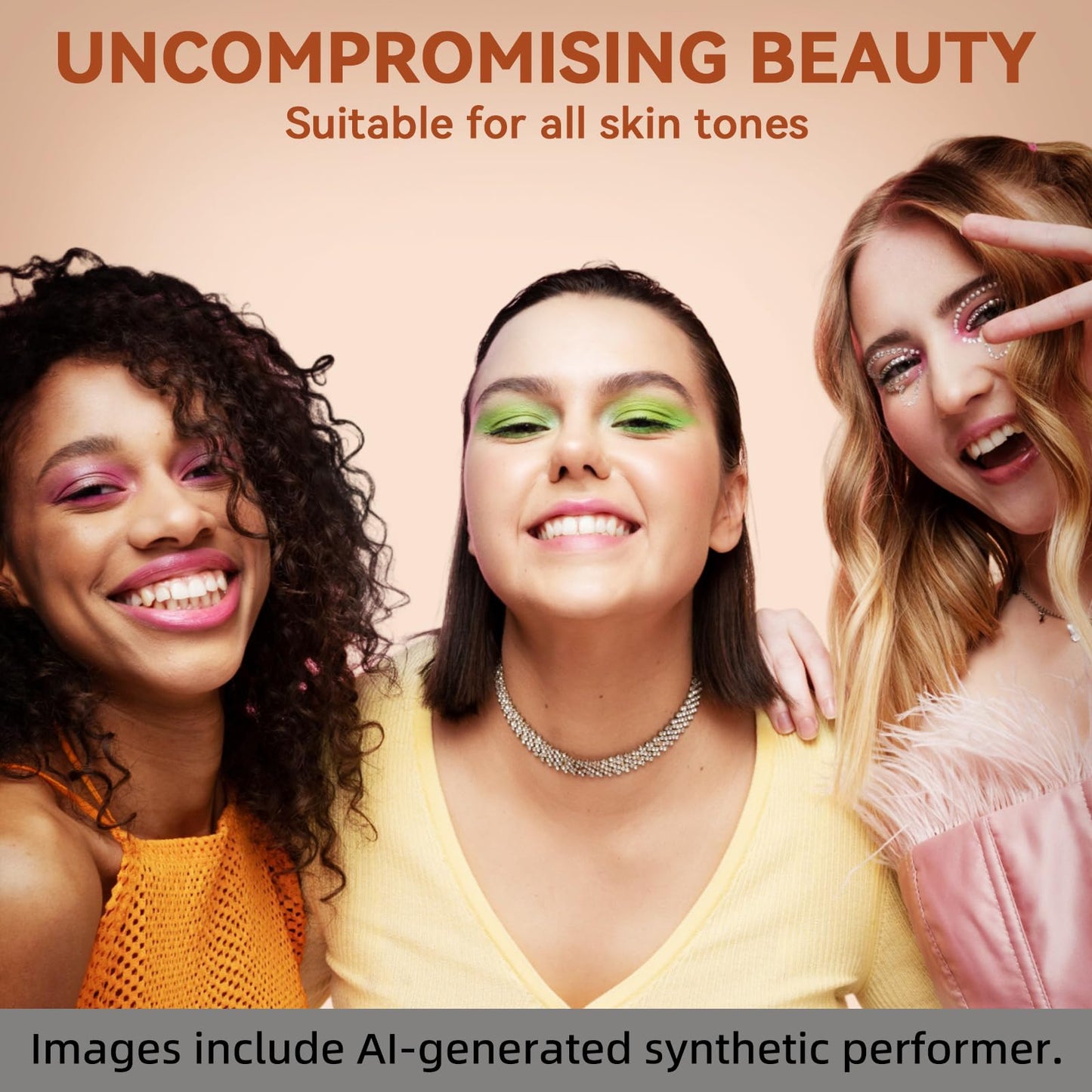 OPHIR Flawless Airbrush Makeup, Professional Air Brush Kit with Air Compressor, 7x30ml Full Coverage Airbrush Foundation, 13x10ml Airbrush Blush Eyeshadow, for Movie Stage Wedding Party Spray Makeup