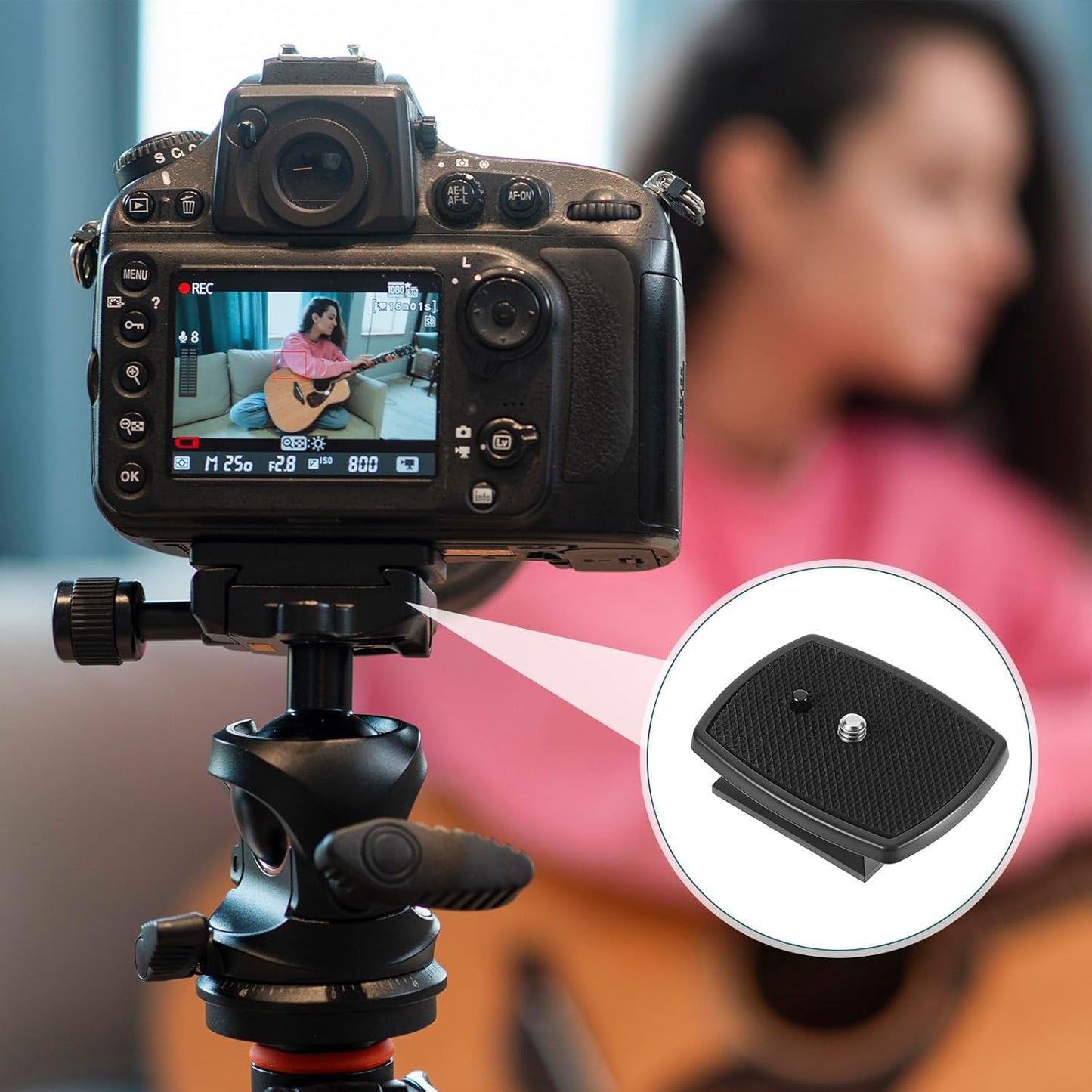 Zelphvt 2 43mm pcs Tripod Quick Release Plate Camera Quick Release Plate Replacement Tripod Accessories for Tripods