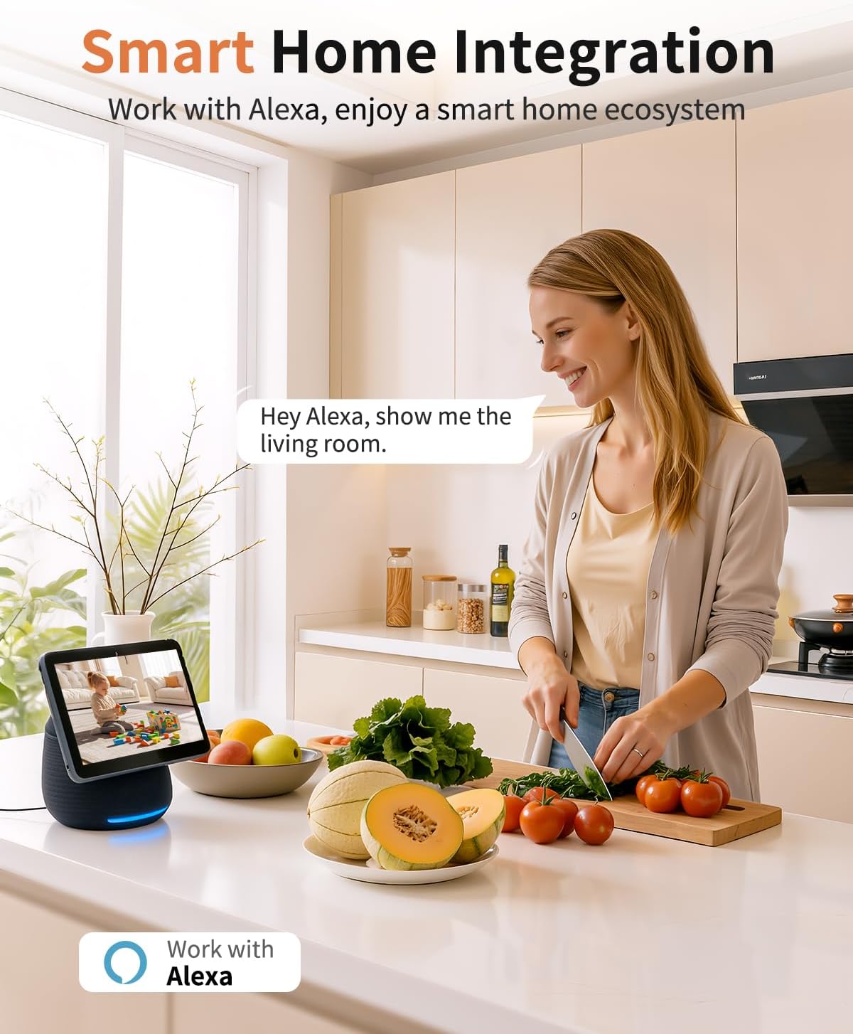 Techage 2K 5G 2.4G 2-Way 24/7 IP65, K07-2P Cameras for Home Security, & WiFi Security Camera Indoor Outdoor for Baby