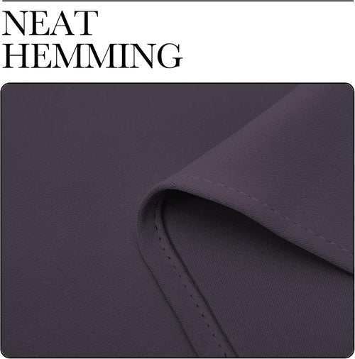 NICETOWN Greyish Purple Blackout Curtains - 102-Inch Thermal Insulated Drapes for Large Windows | 2 Panels, 55" Wide