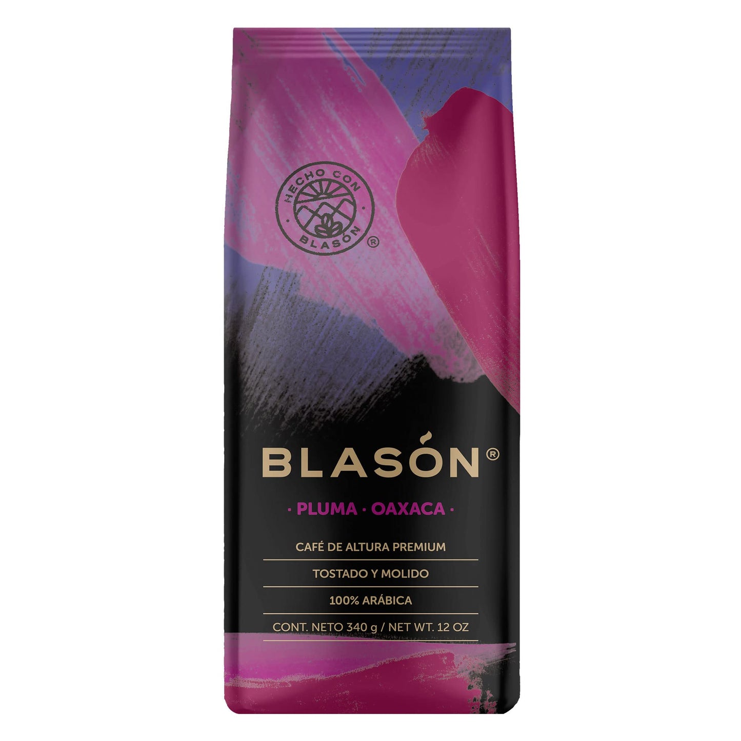 Mexican Blason Pluma Oaxaca Ground Coffee, 12 Ounces