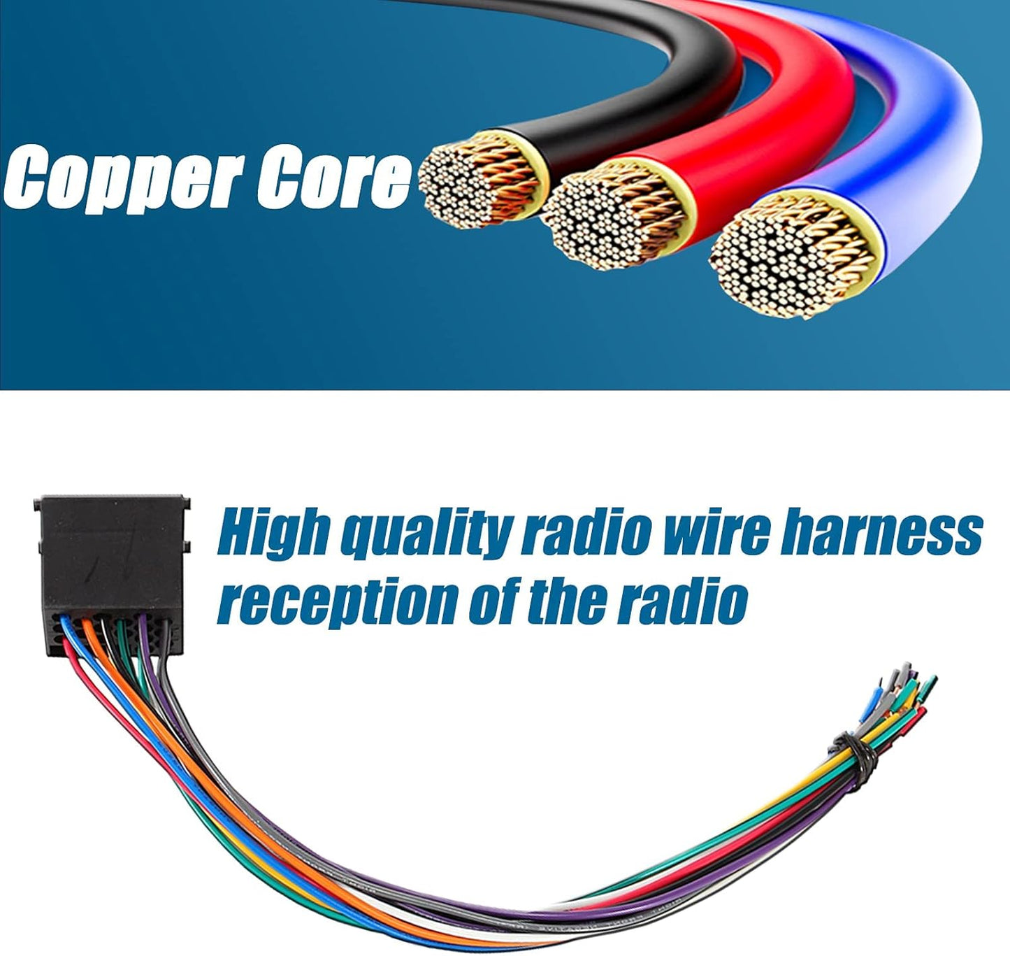 1988-2002 528i/E46/325/323/328i/5/3 RED WOLF Radio Stereo Wire Harness + Antenna Adapter Connector Plug Kit Replacement