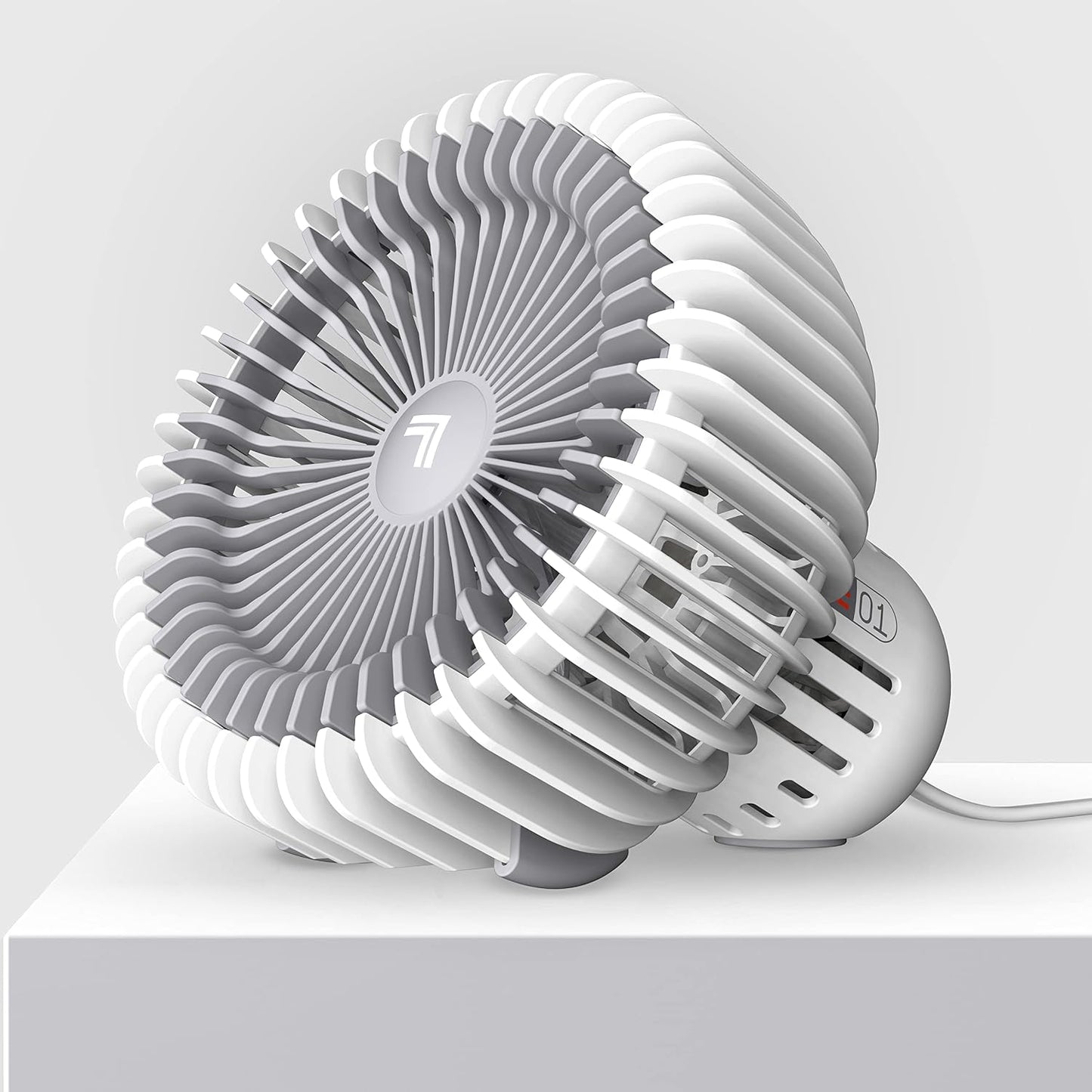 01X 17 Sharper Image REFRESH Rechargeable Personal Fan, Powerful Airflow, Quiet Operation, Hours of Run Time on Low