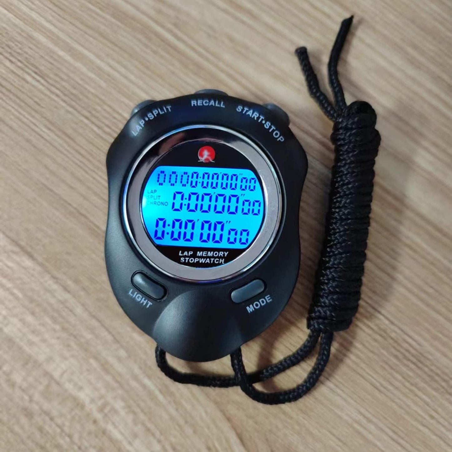 Stop Watch Back Light Timer for Sports,10 Lap Stopwatches with Countdown Alarm Clock Timer for Sports Coach Running Competitions