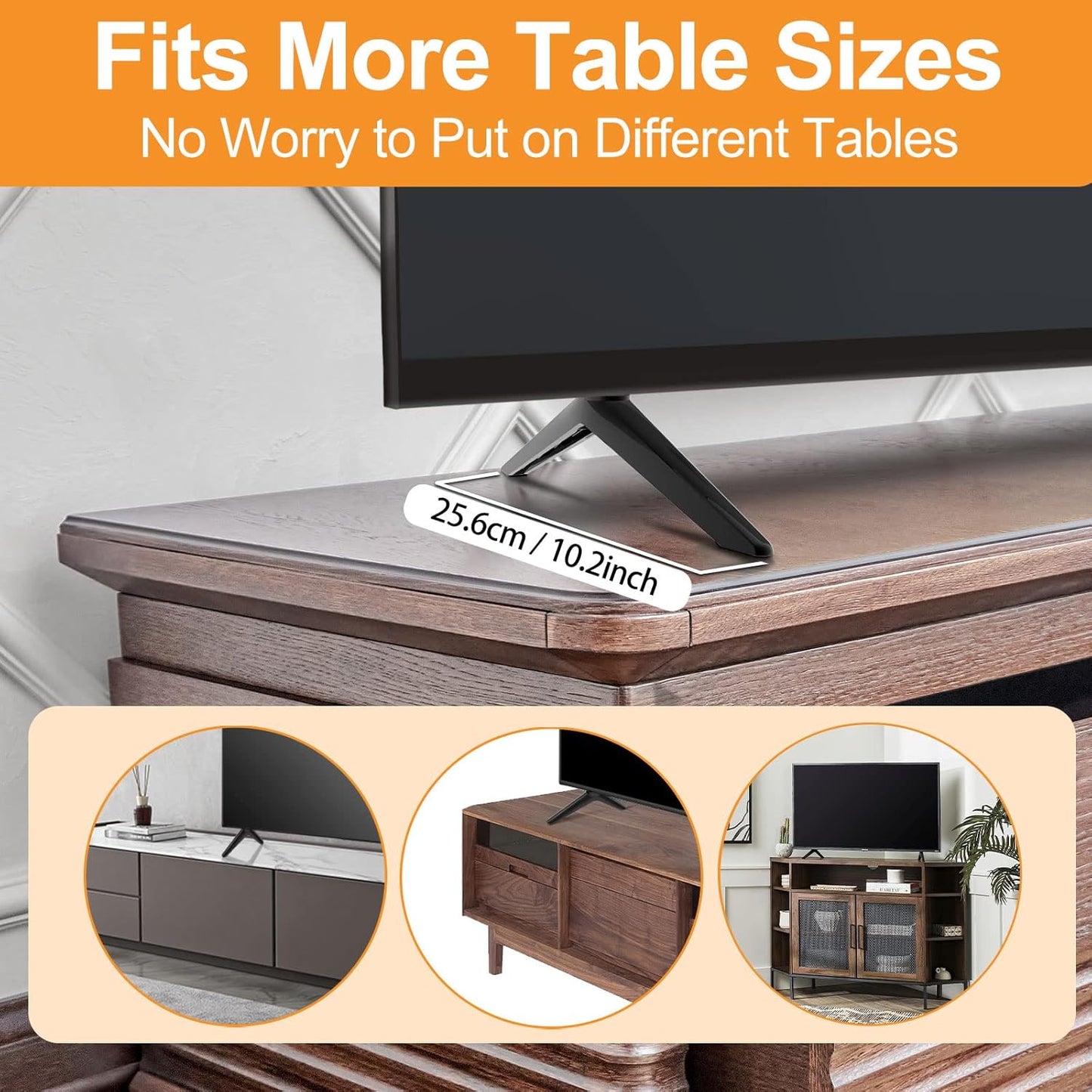 Yaotieci 42" 50" 100068372 100007147 TV Stand Legs for Onn Smart Tv - Only for TV with Screws, Please Check TV Models
