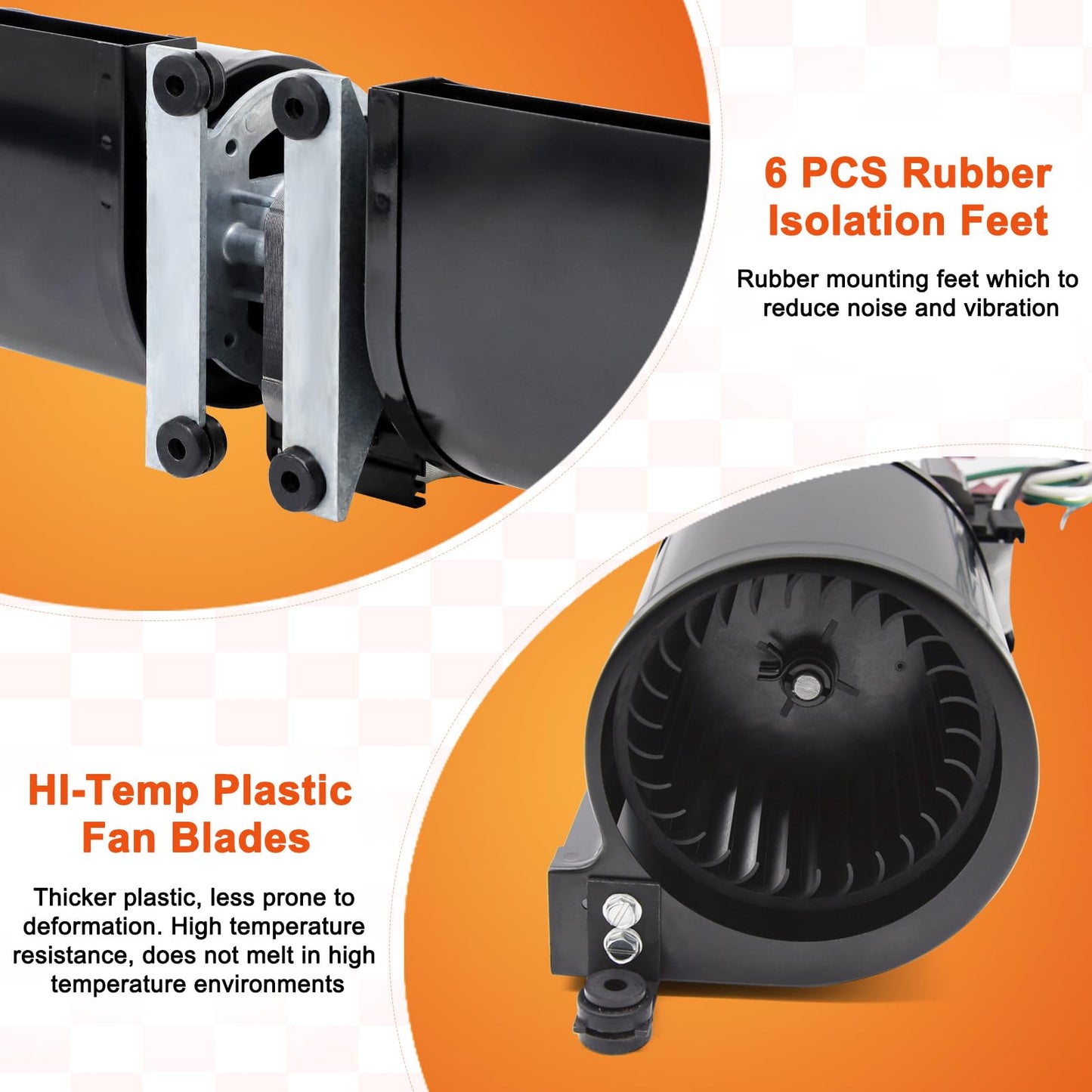 Adviace Fireplace Fan Kit for Regency Wood & Gas Stove, 910-157/P Blower Kit for Regency Fireplace Inserts, Osburn, Nordica, Valley Comfort, Pacific, Rotom R7-RB167 846-515 Blower Replacement