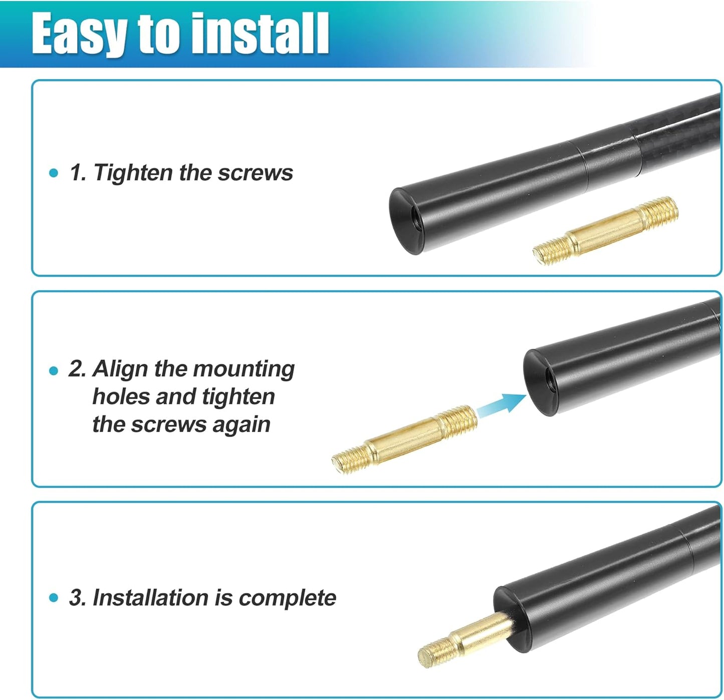 X AUTOHAUX 1 Set 12cm 4.7 Inch Universal Car AM FM Radio Signal Antenna Mast for for Jeep for Dodge for Ram for Ford