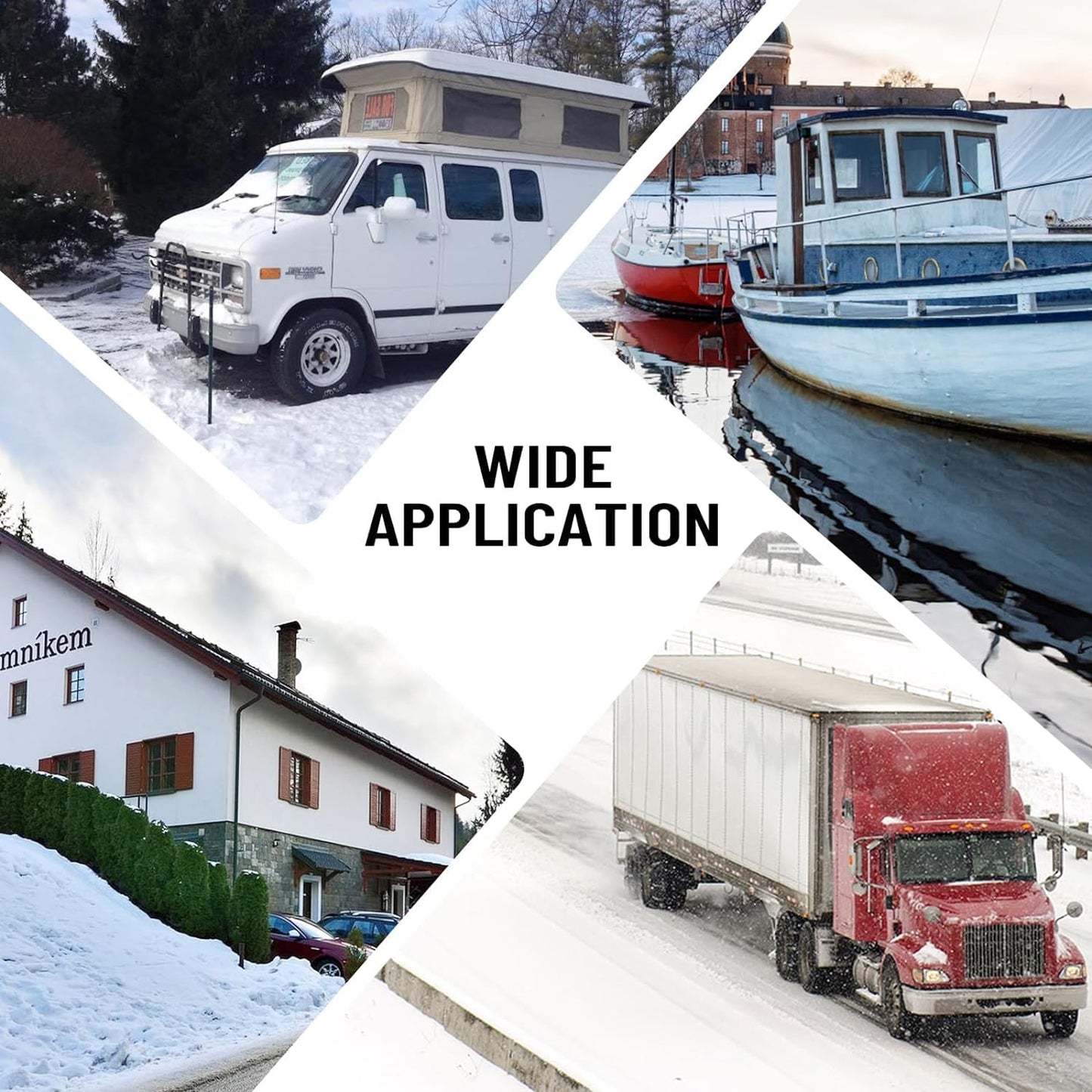 KIMORE 12V 8KW Diesel Air Heater, Remote Control and LCD Display Diesel Heater with Muffler No-Punching 9L, Aluminum Alloy Portable Diesel Heater with Knob Switch Tank for Car RV Trailer Van Boat