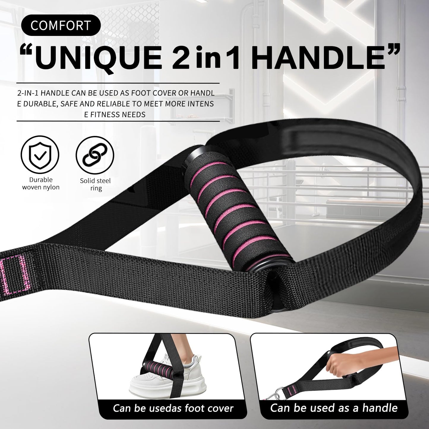 BBTOPS Pilates Bar Kit with Resistance Bands, Pilates Equipment Exercise Bar with Ab Roller for Abs Workout, Portable Home Gym Yoga Fitness Bar for Women & Men (Black)