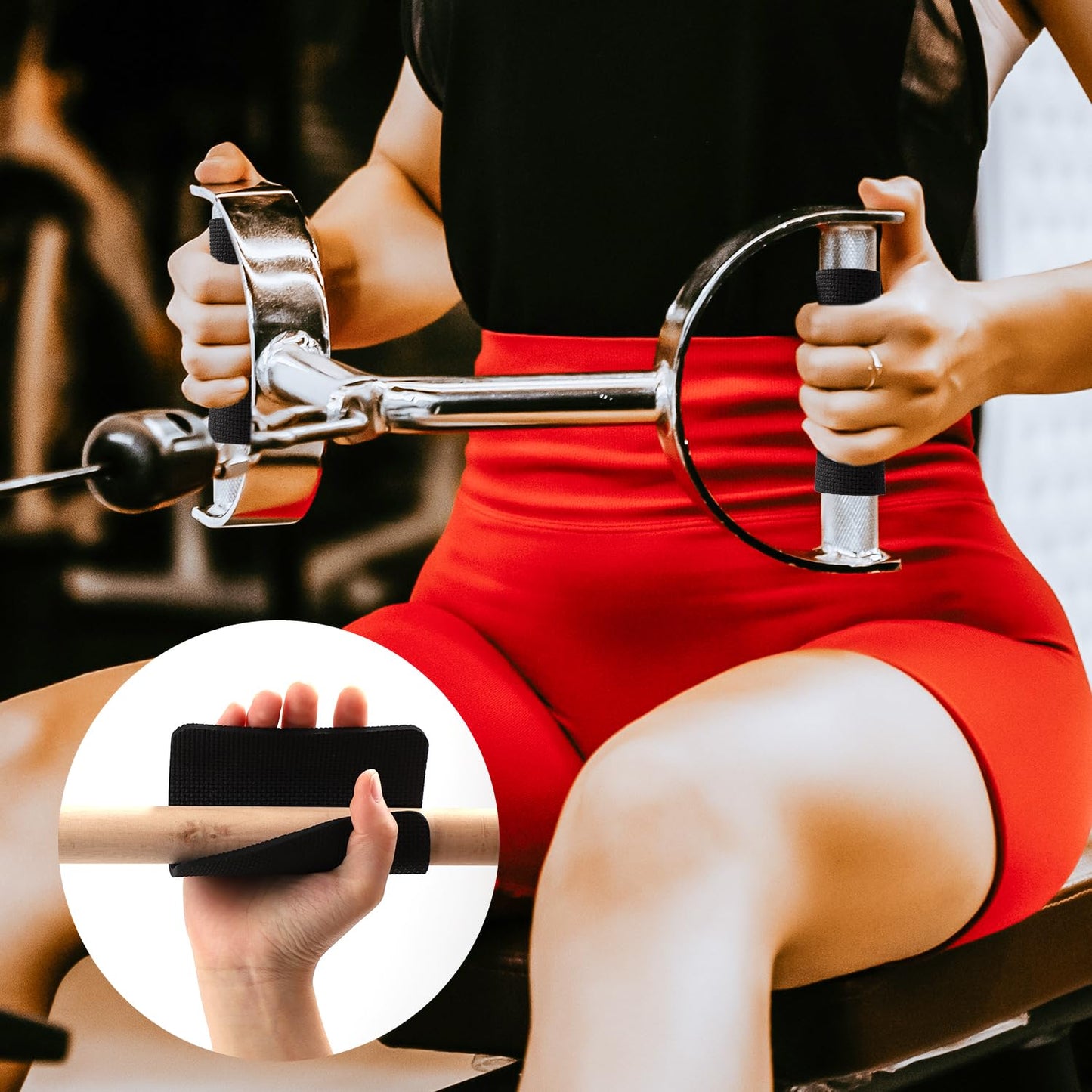 PEUTIER 10pcs Grip Pads for Weight Lifting, Double-Sided Anti-Slip Gym Lifting Grips Weight Training Hand Grips Workout Pads Grip Power for Weightlifting Men Women, No Sweaty