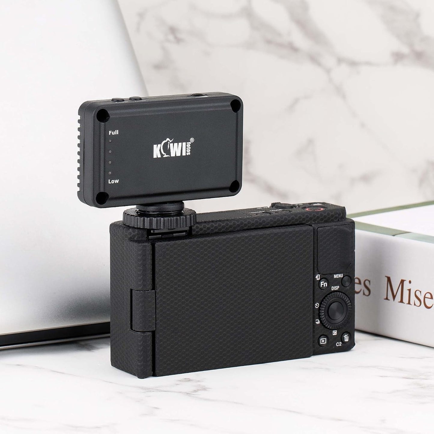 KIWIFOTOS ZV-1F ZV1F ZV-1 ZV1 ZV-E10 ZVE10 V1 R50 Mini LED Video Light for Sony II II Canon PowerShot EOS V & More
