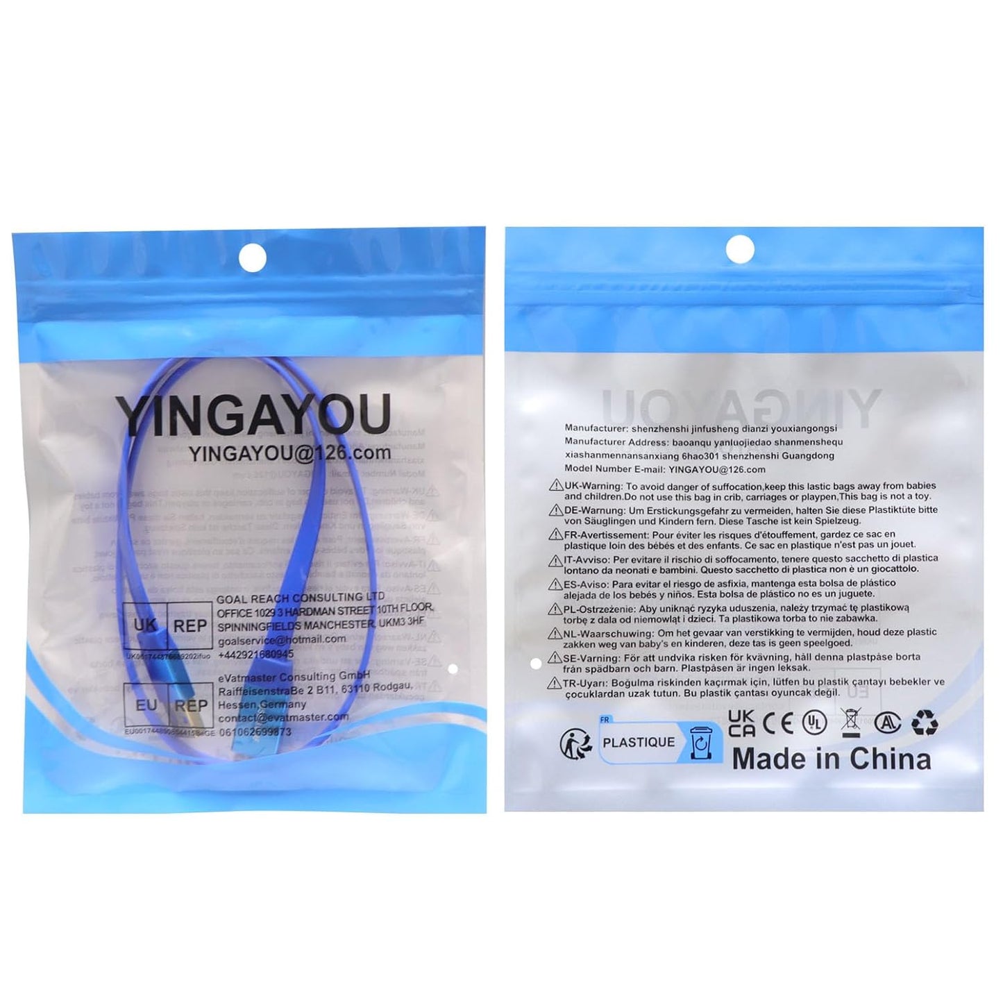 YINGAYOU 3.0 5Gbps 12V 3A 1 m/3.3 USB Extension Cable Flat Flat USB Male Female Extension Cable for Devices Such as