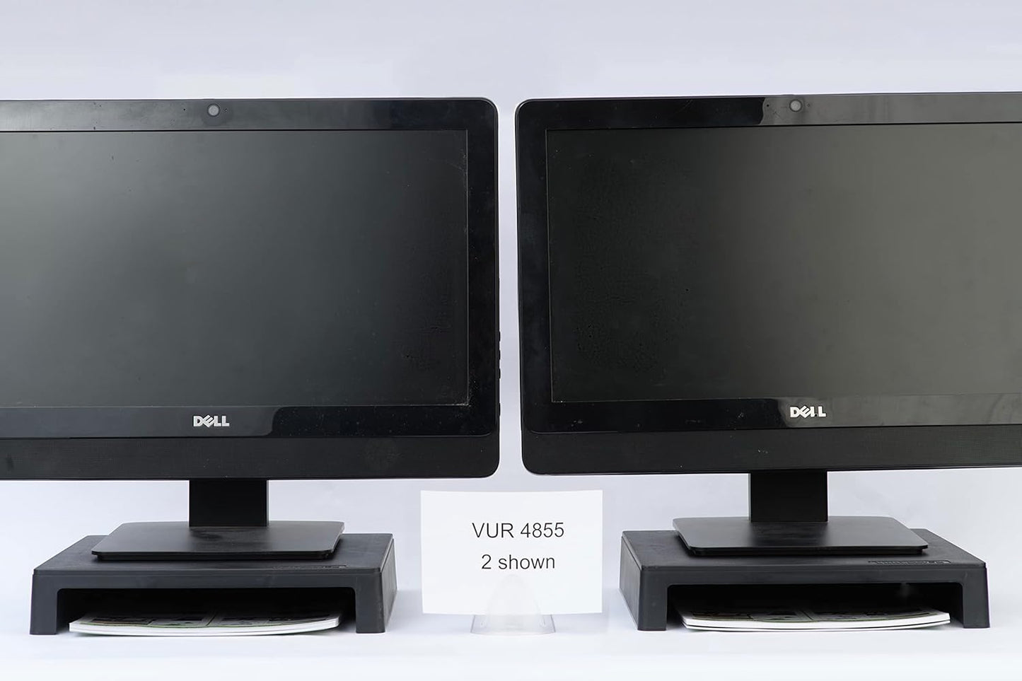 2 Inch 2, 4855 Vu Ryte Stackable Computer Monitor Riser Stand, VuRyser Black, VUR (Single)