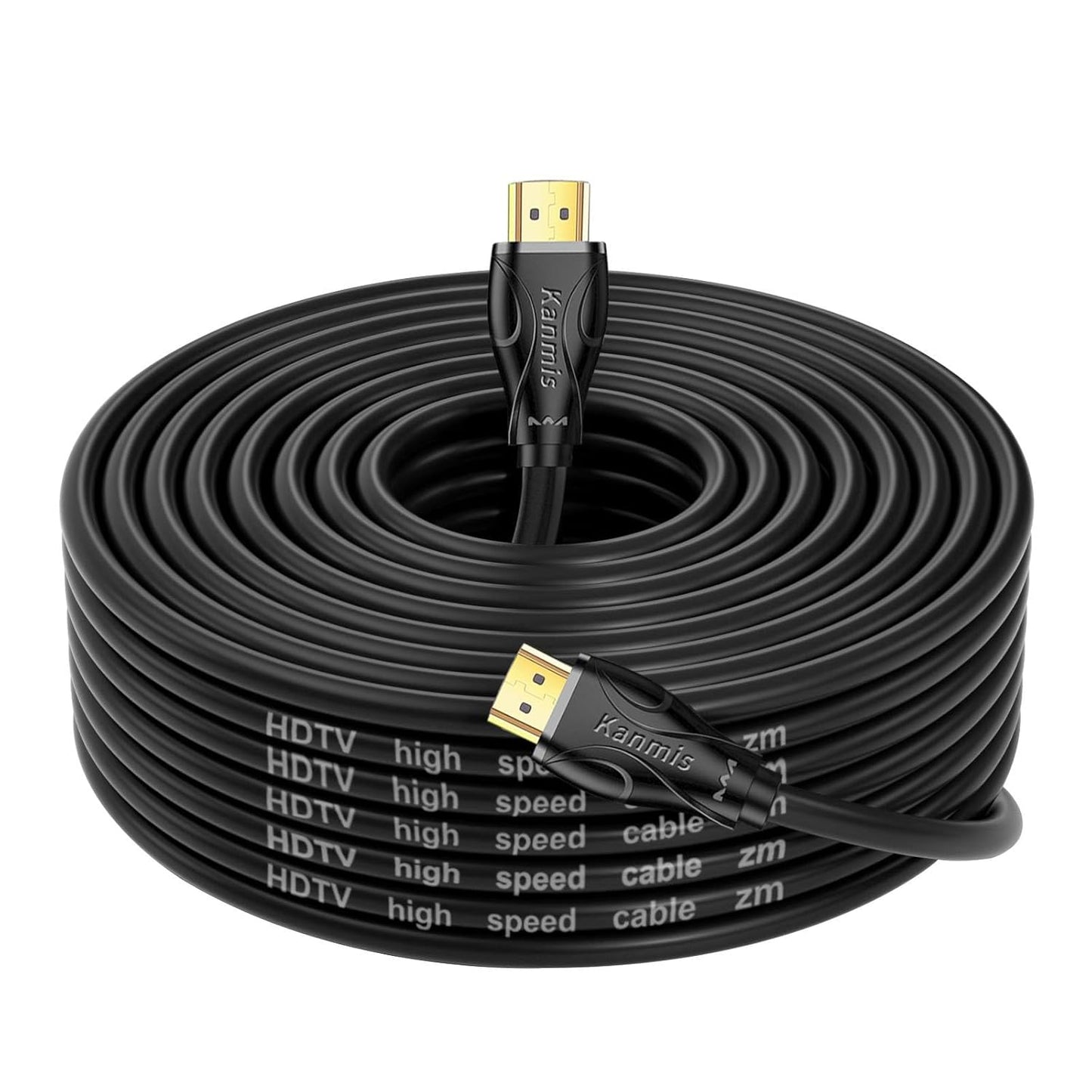 kanmis 4K 50ft, 2.0 &4K@60Hz 2K 1080P, PS3 PS4 HDMI Cable High Speed Hdmi Cables Ultra High Speed Gold Plated