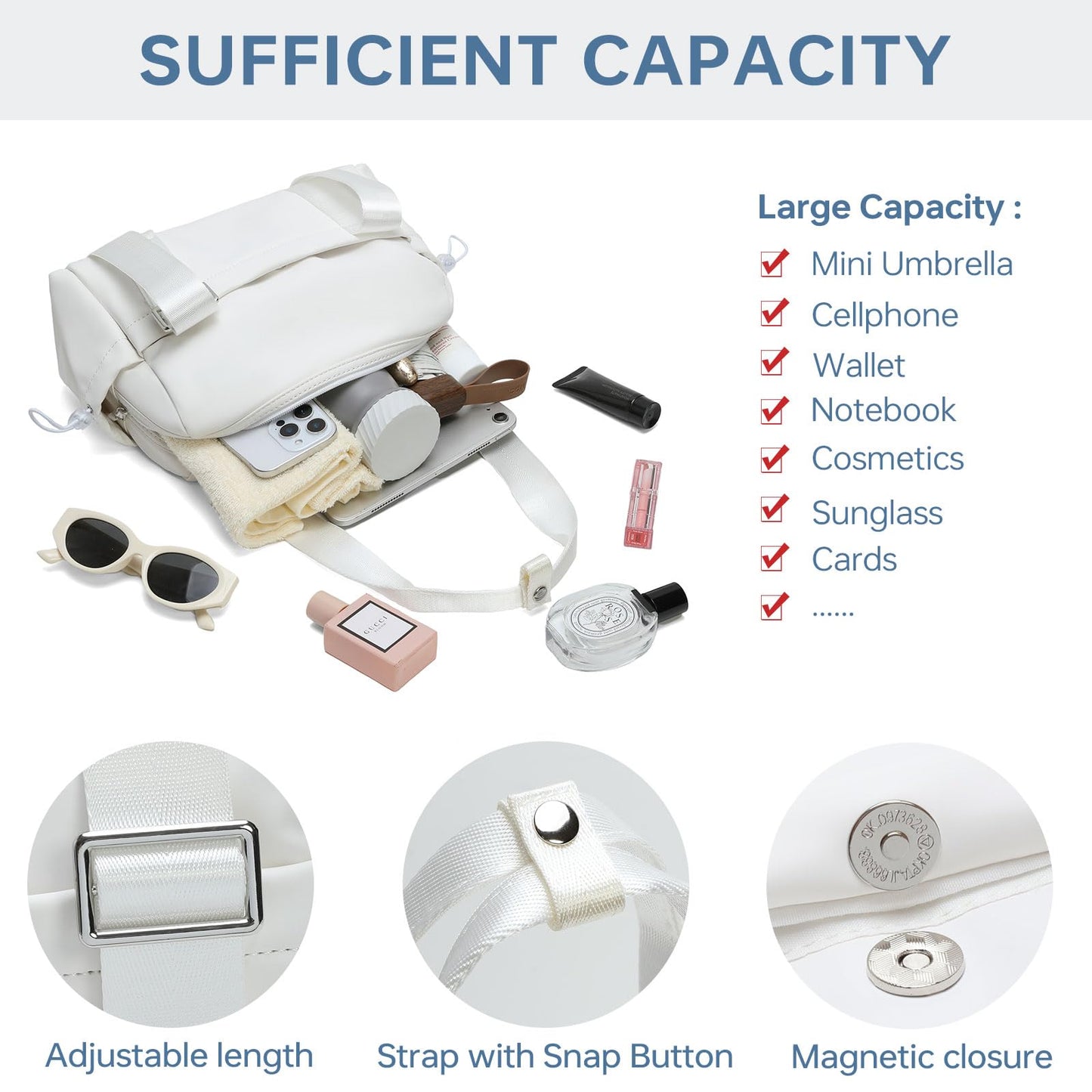 Mini Gym Bag for Women, Lightweight Small Duffel Bag with Wet Compartment Waterproof Carry On Bag Weekender Overnight Bag for Women Sport Travel Workout
