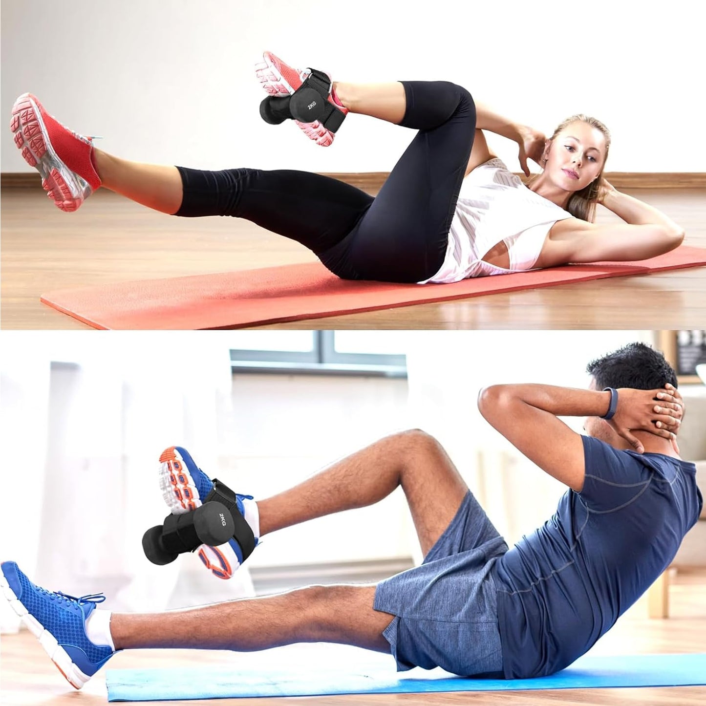Dumbbell Foot Attachment, Tibialis Trainer, Adjustable Ankle Weights, Leg Workouts at Home for Hip Flexors,Ankle Straps for Weight Lifting,Shin Splint,Hamstring Curls,Leg extensions,Home Gym Equipment.
