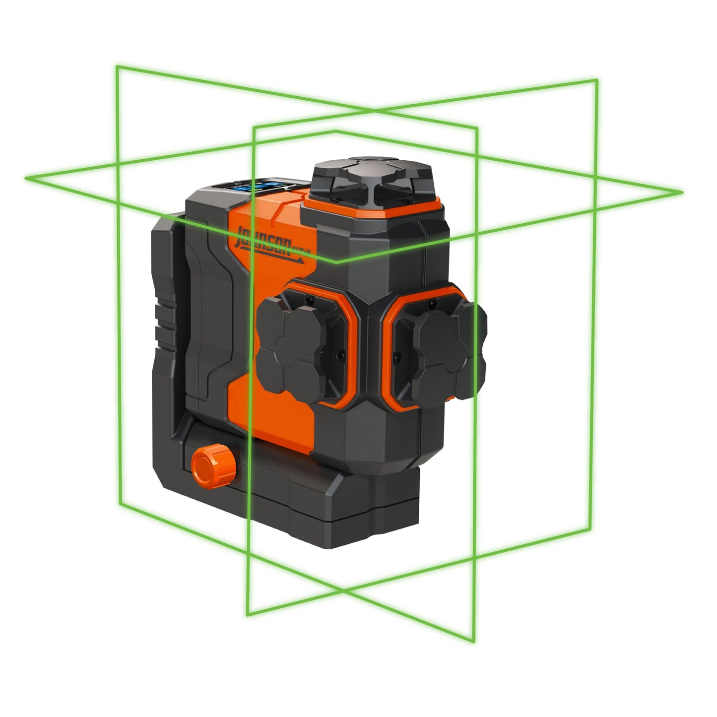 Johnson Level & Tool JLN300-GN3360 Laser Level, Self Leveling, 3x360° Plane Laser with GreenBrite® Technology, Magnetic Base, Hard-shell Carry Case, Lithium Ion Battery, Magnetic Target, Track Mount