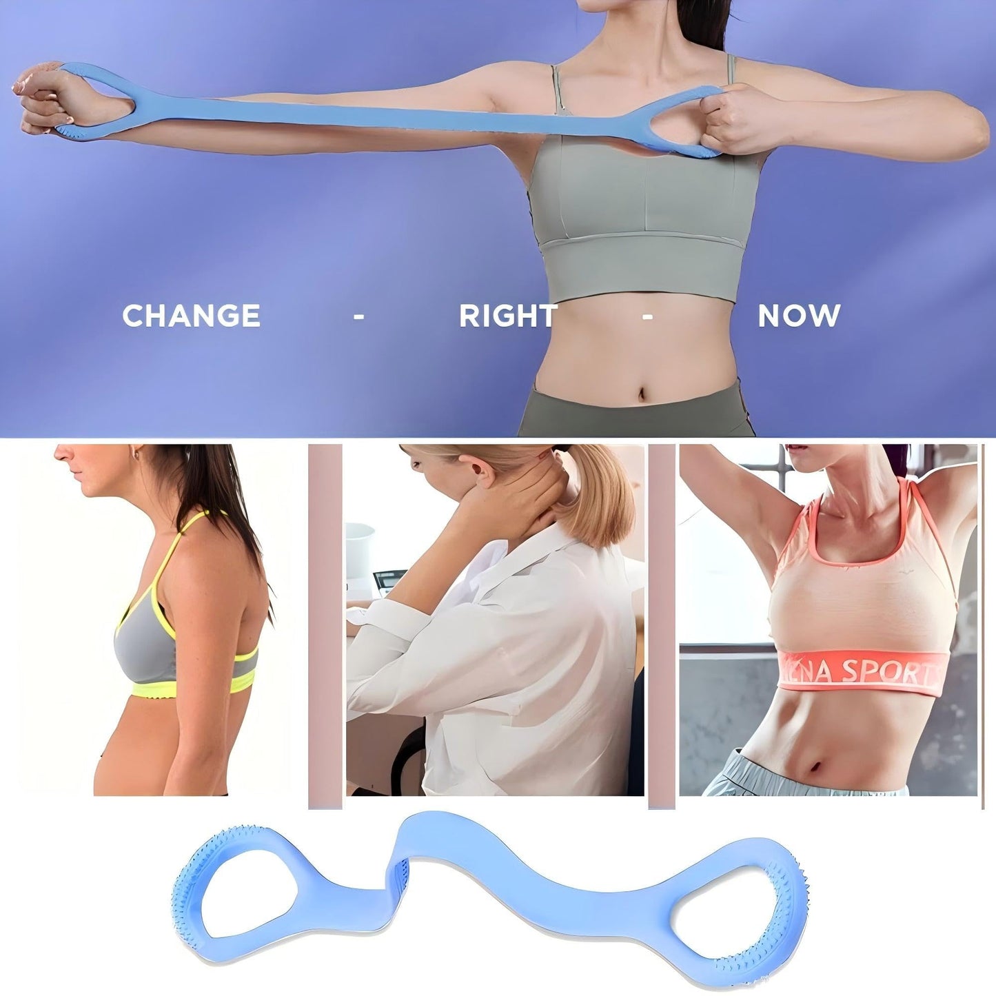 Resistance Bands for Working Out 6 Pack Resistance Bands for Arms,Elastic Pilates Flexbands for Physical Therapy Yoga, Stretch Exercice Loop Bands for Booty Legs