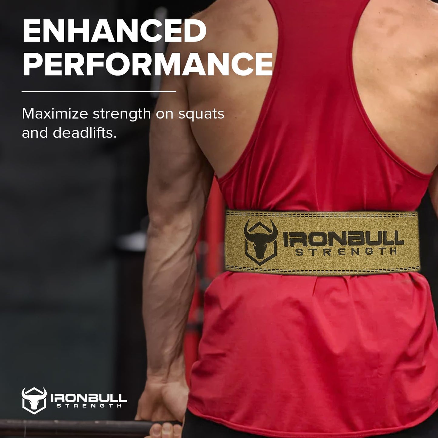 PowerLifting Belt - 10mm Double Prong - 4-inch Wide - Heavy Duty for Extreme Weight Lifting Belt (Green, Large)
