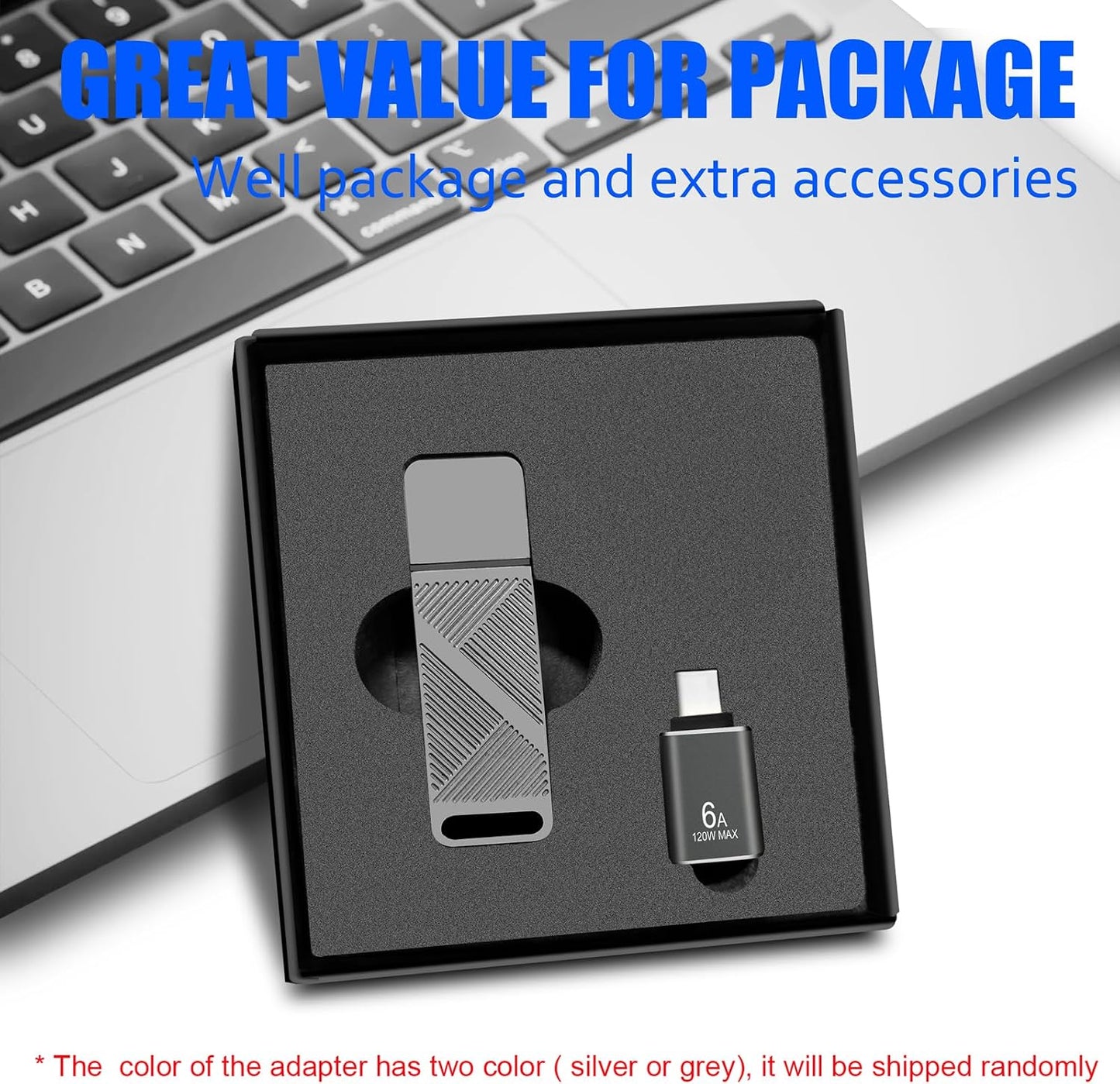 EASTBULL 32GB FAT32 3.0 32 3.0 USB Flash Drive with a USB C Adapter and Keychain, Fast-Speed Thumb Drive Metal Pen