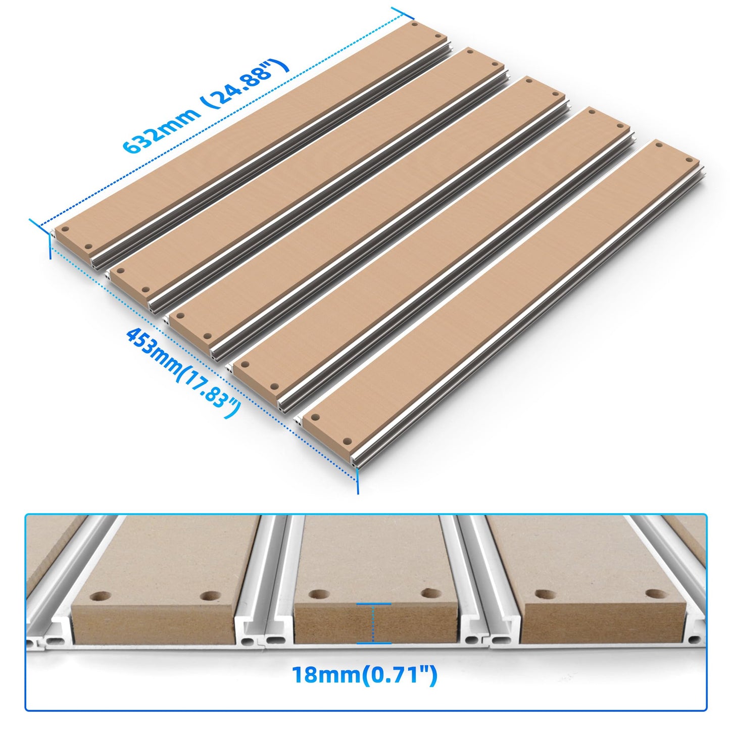FoxAlien Latest XE-PRO CNC Router Machine + Hybrid T-slot Spoilboard Worktable Upgrade Kit