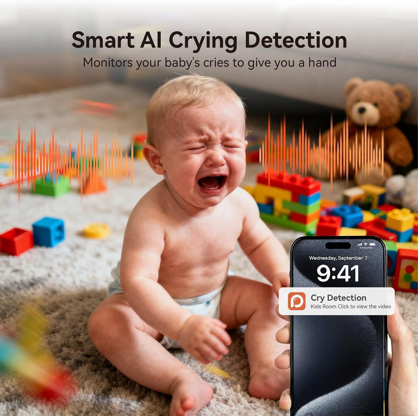 xpai 4K 64G APP,360 Detection,2-Way Security Camera,Industry's First with Built-in Storage No Monthly Fees,Indoor