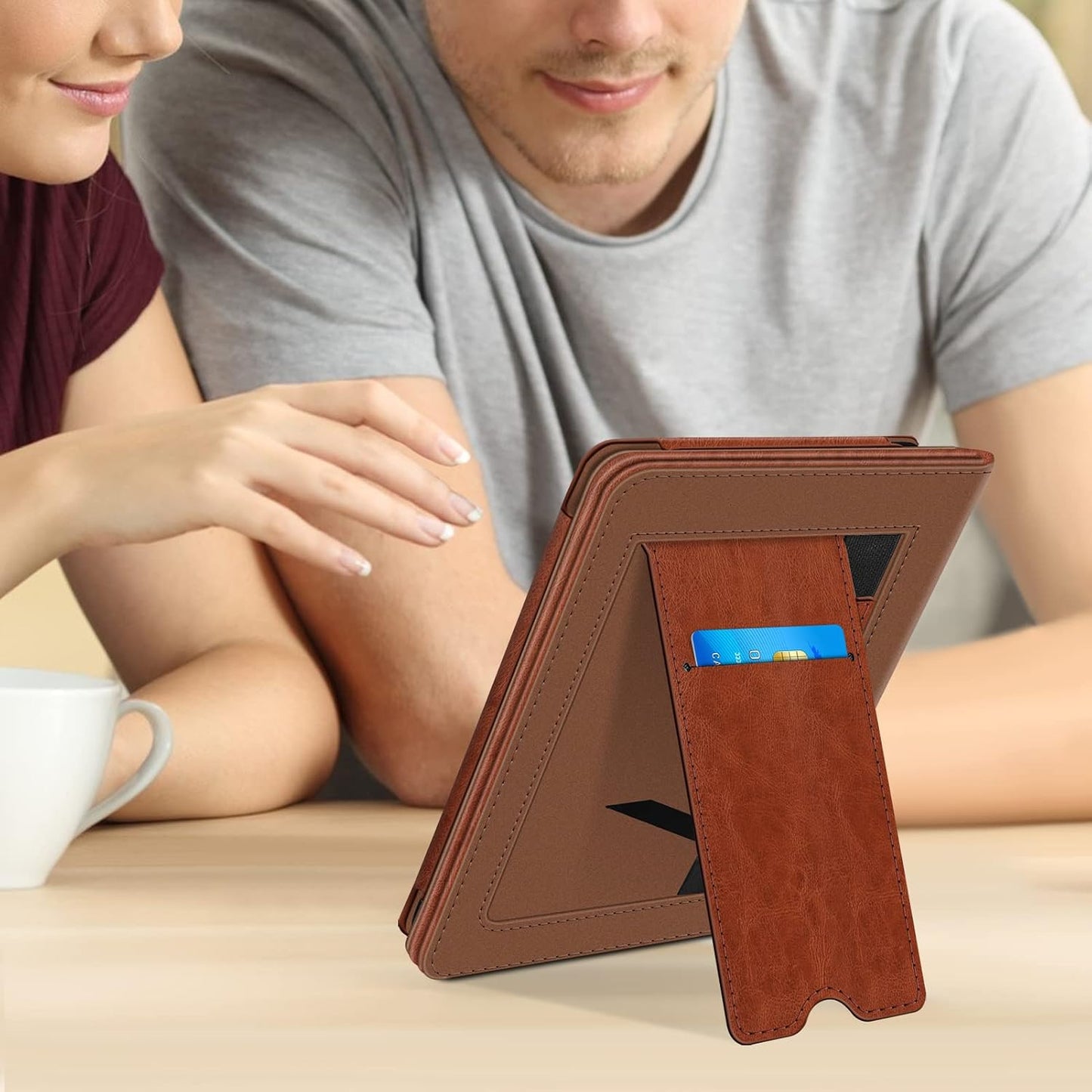 FINTIE 6" (11th Generation-2024/2022 2024/2022 11th Stand Case for All-New Kindle Release) - PU Leather Cover with Auto