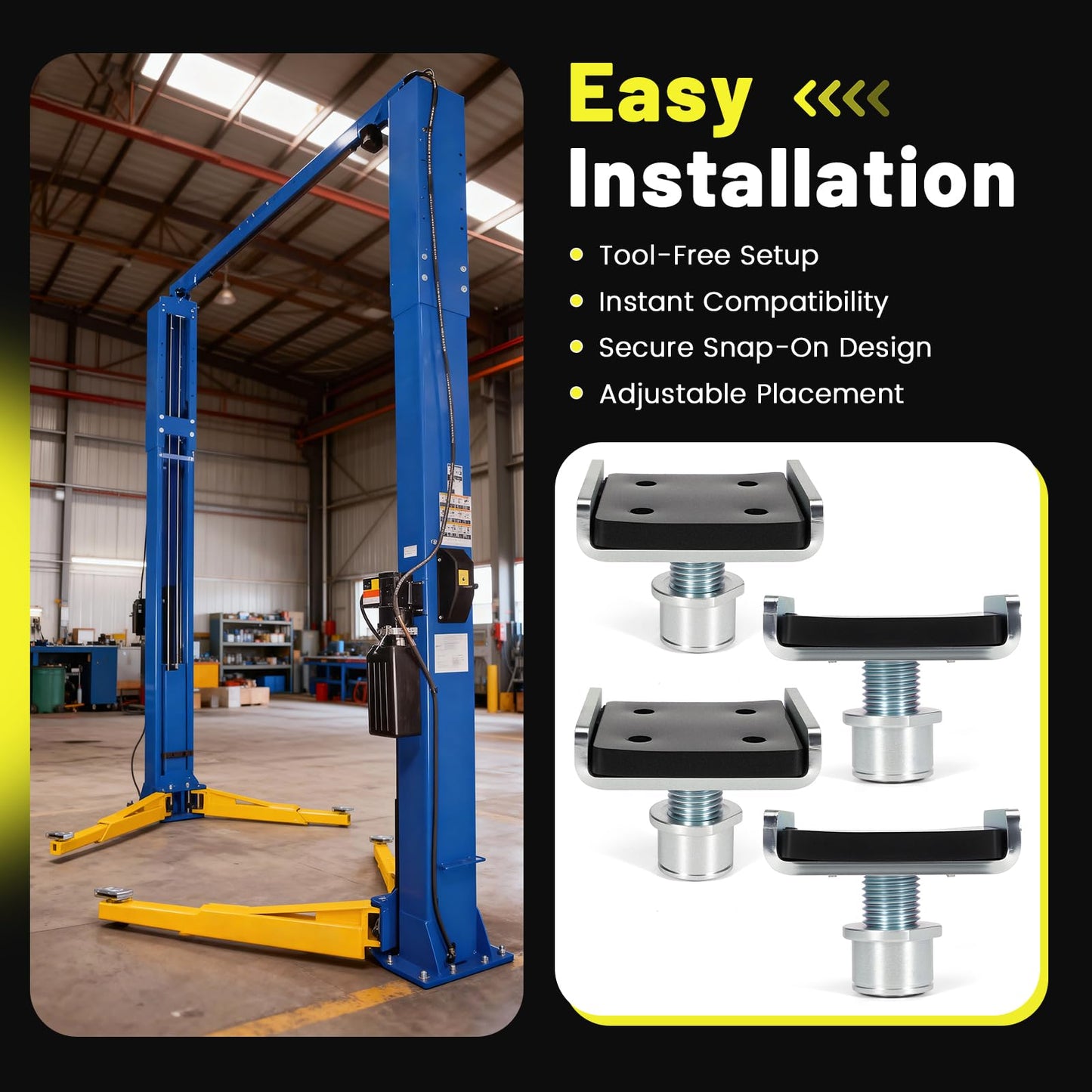 Aumtoni Auto Lift Adapter, Car Lift Truck Adapter Compatible with KATOOL Two Post Lift Vehicle Adapter